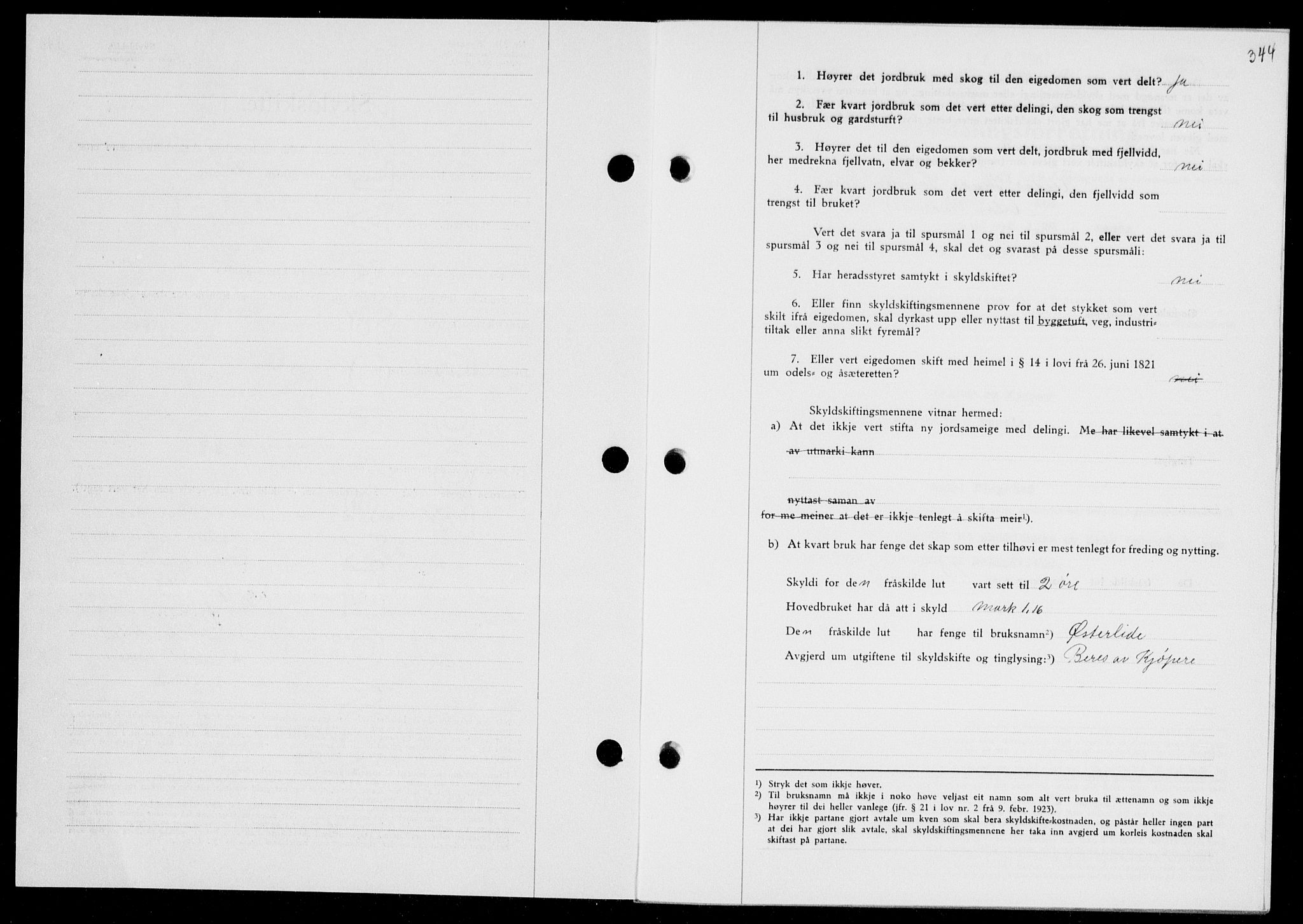 Ryfylke tingrett, SAST/A-100055/001/II/IIB/L0085: Mortgage book no. 64, 1941-1941, Diary no: : 985/1941