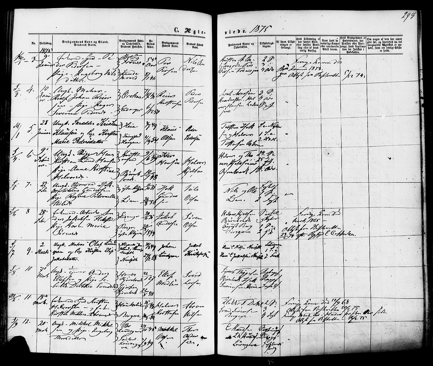 Solum kirkebøker, SAKO/A-306/F/Fa/L0008: Parish register (official) no. I 8, 1865-1876, p. 298