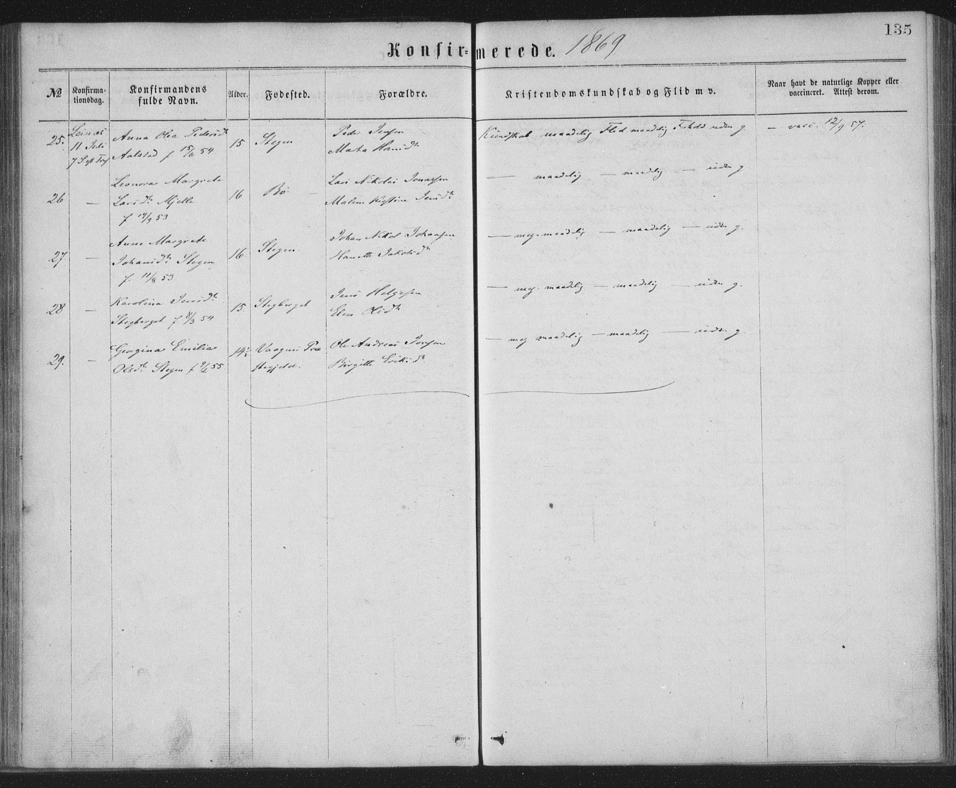 Ministerialprotokoller, klokkerbøker og fødselsregistre - Nordland, AV/SAT-A-1459/855/L0801: Parish register (official) no. 855A09, 1864-1874, p. 135