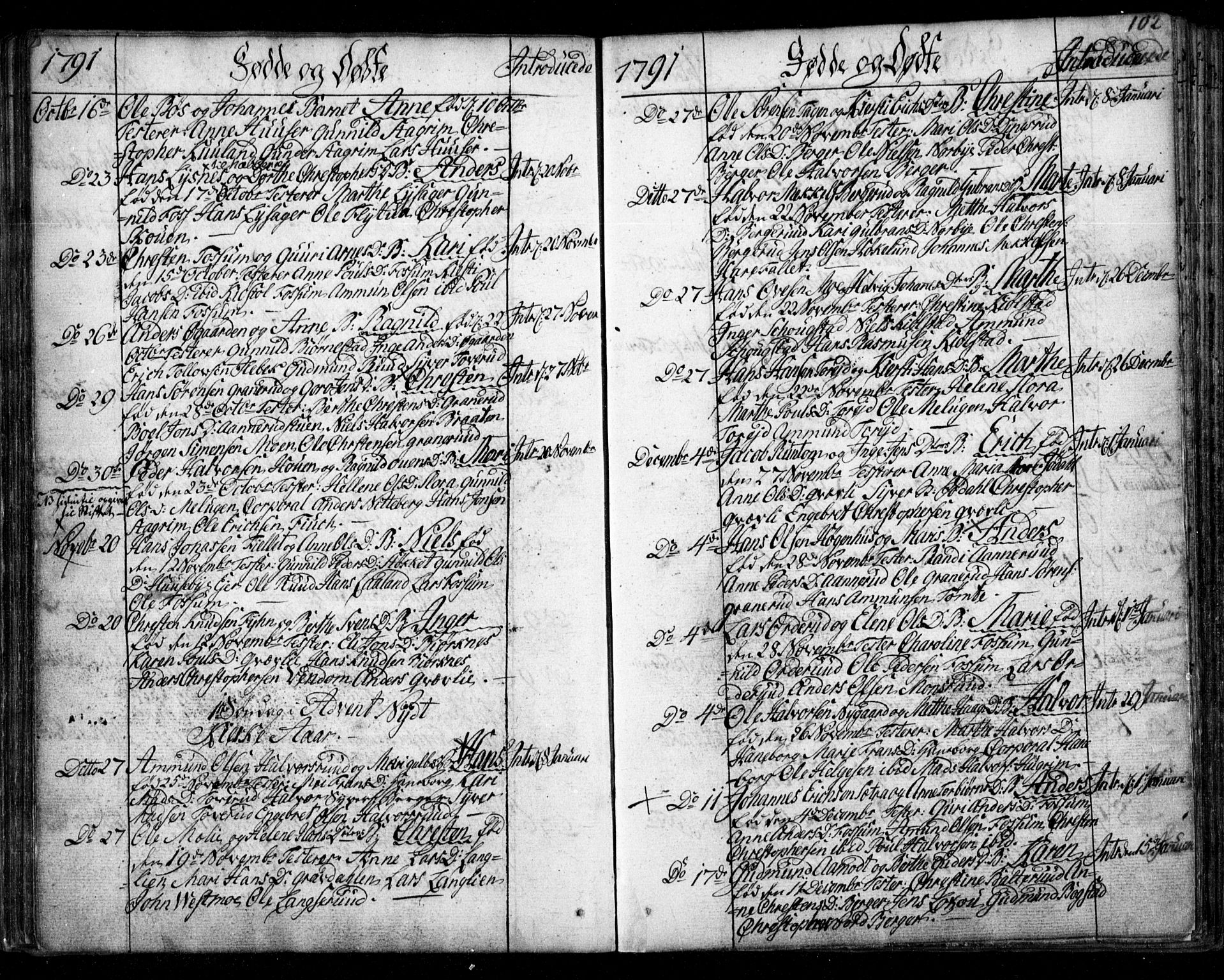 Aurskog prestekontor Kirkebøker, AV/SAO-A-10304a/F/Fa/L0003: Parish register (official) no. I 3, 1767-1807, p. 102