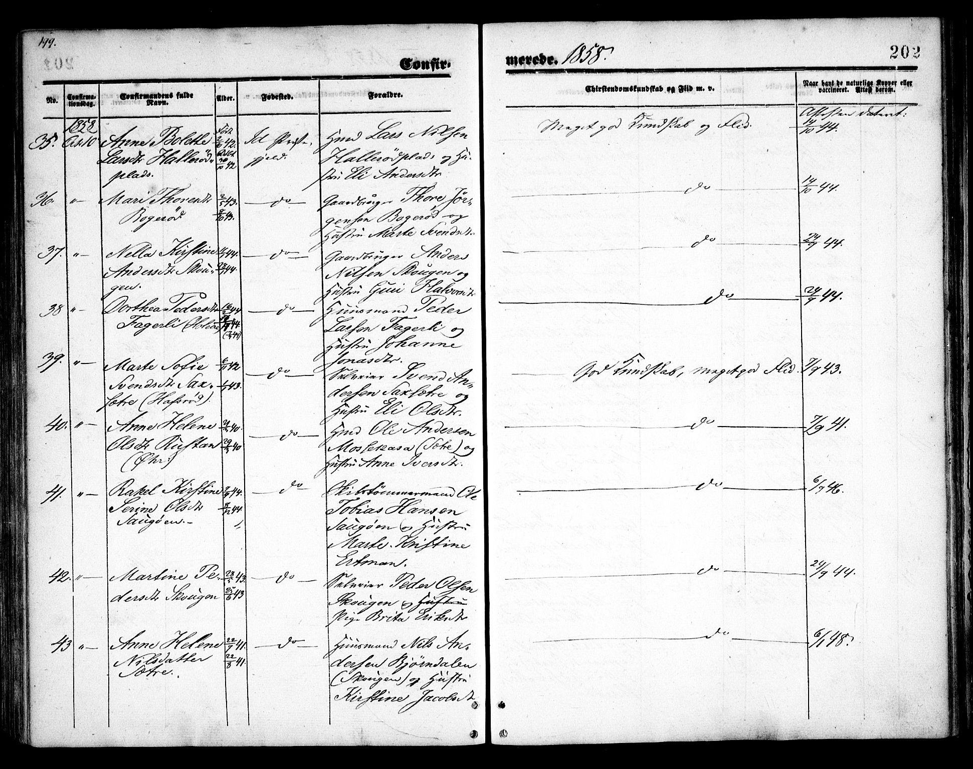 Idd prestekontor Kirkebøker, AV/SAO-A-10911/F/Fc/L0004a: Parish register (official) no. III 4A, 1848-1860, p. 202