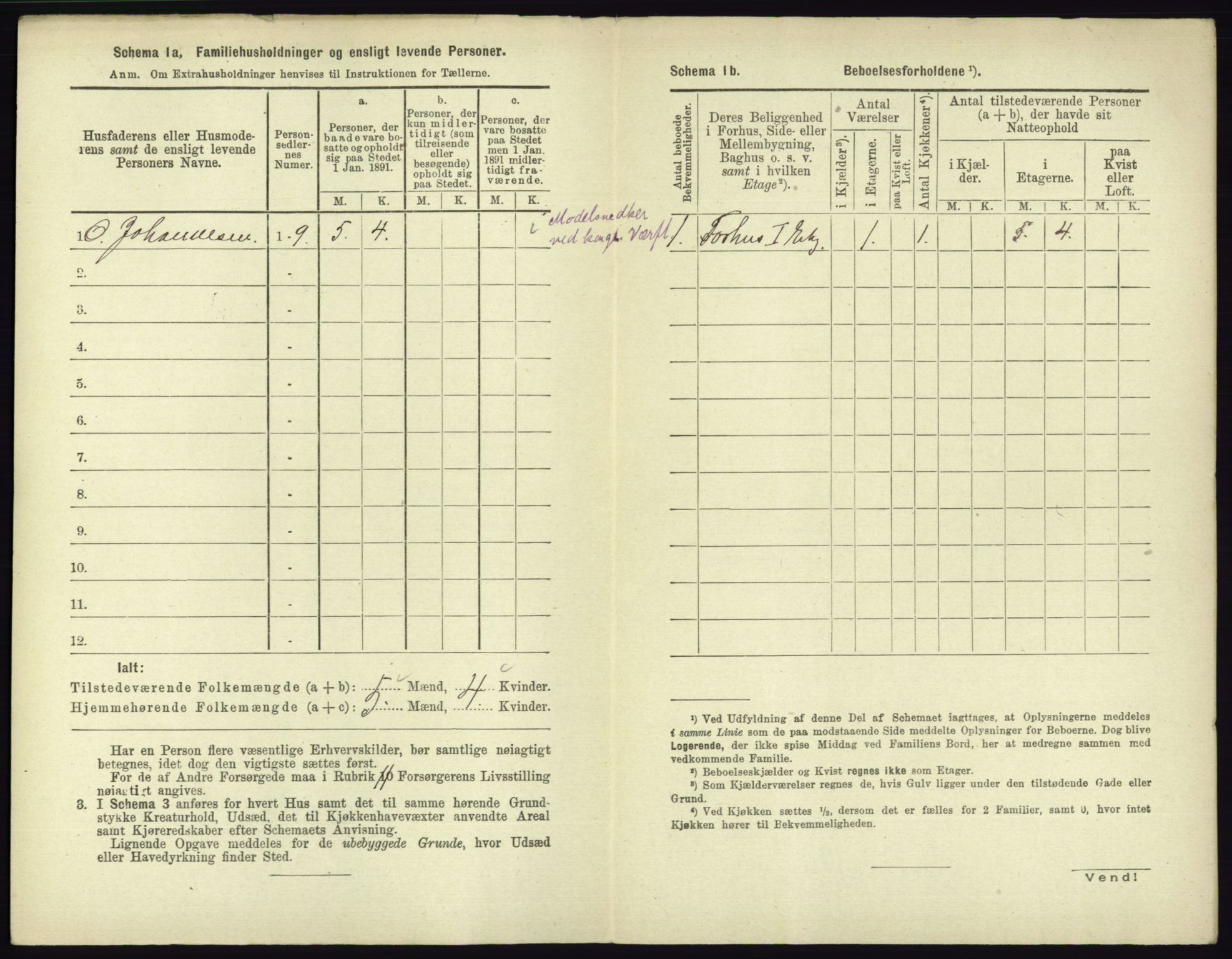 RA, 1891 census for 0703 Horten, 1891, p. 538