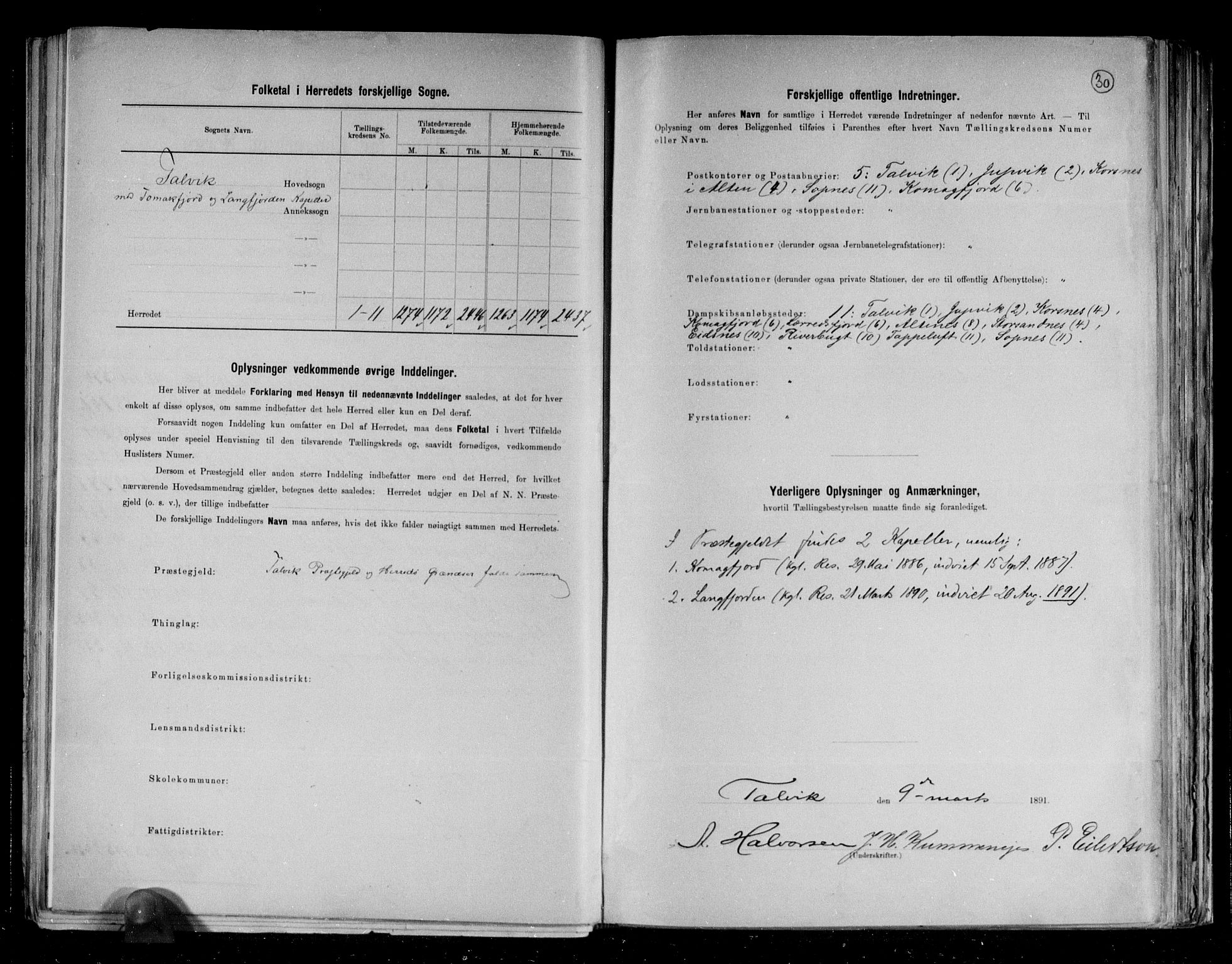 RA, 1891 census for 2013 Talvik, 1891, p. 3