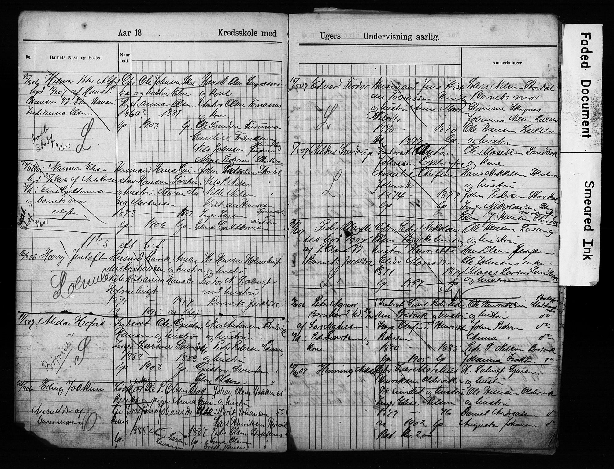 Lyngen sokneprestembete, AV/SATØ-S-1289/H/Ha/L0052/0001: Baptism register no. 52.1, 1895-1914