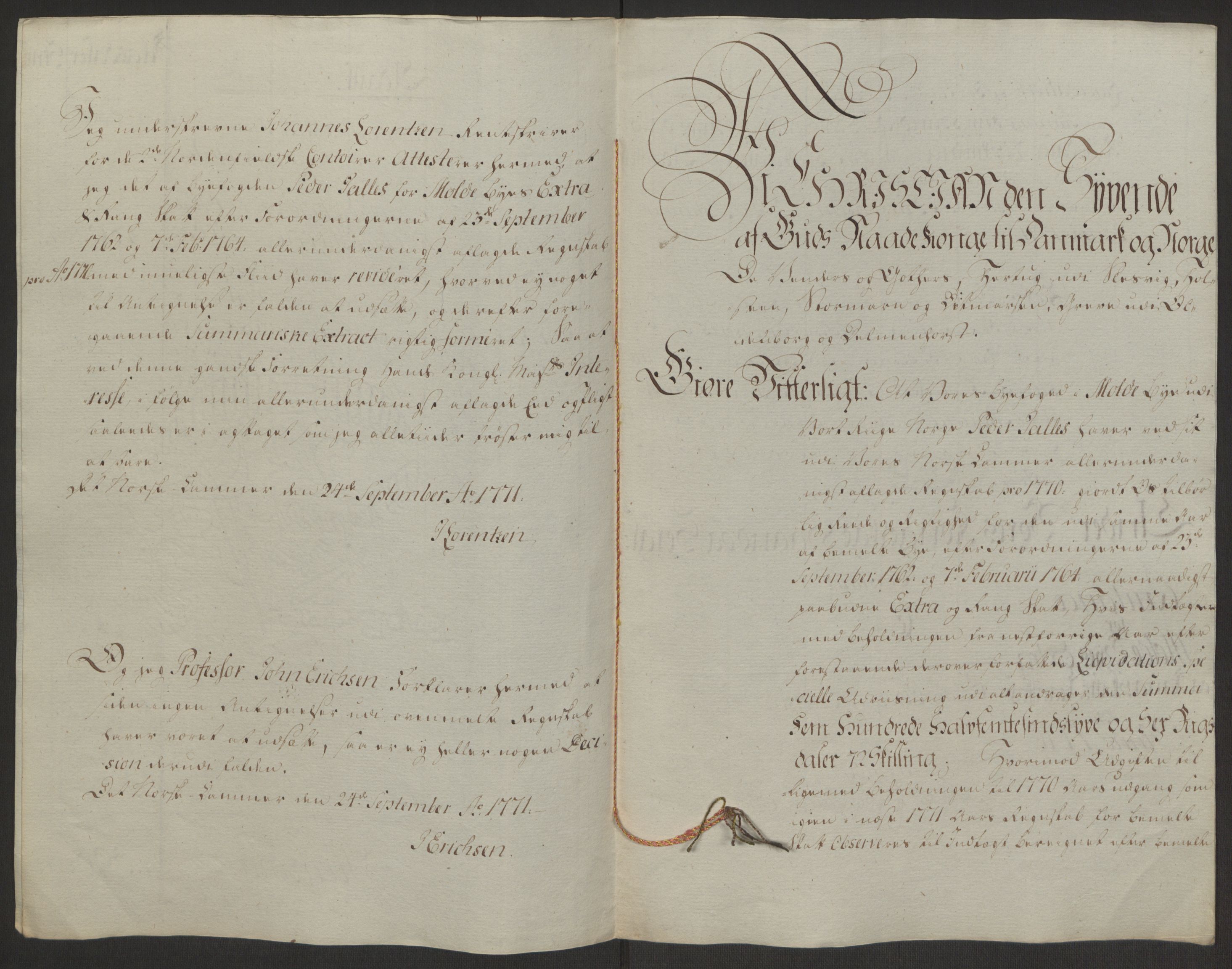 Rentekammeret inntil 1814, Reviderte regnskaper, Byregnskaper, AV/RA-EA-4066/R/Rq/L0487/0004: [Q1] Kontribusjonsregnskap / Ekstraskatt, 1762-1772, p. 186