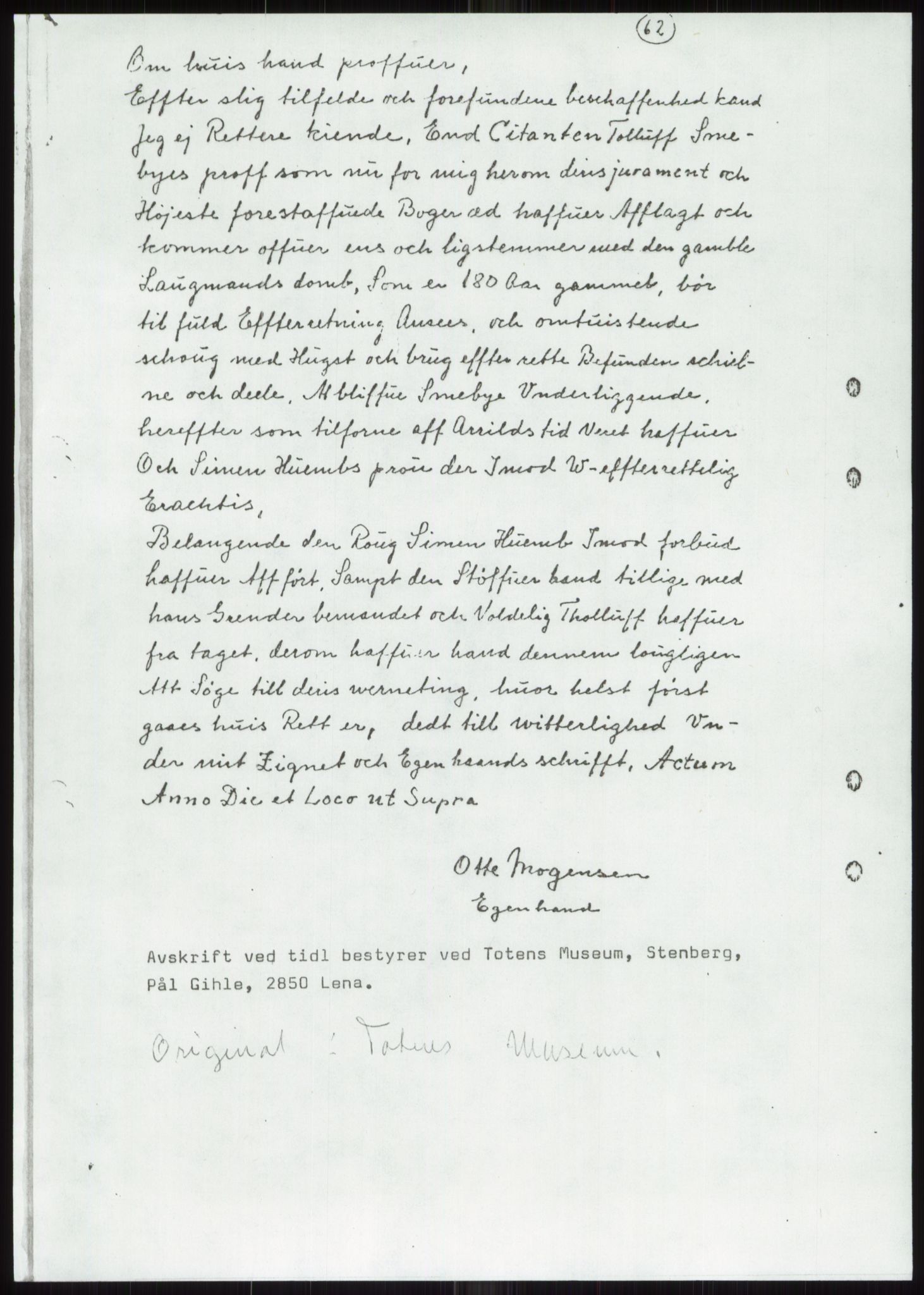 Samlinger til kildeutgivelse, Diplomavskriftsamlingen, AV/RA-EA-4053/H/Ha, p. 420