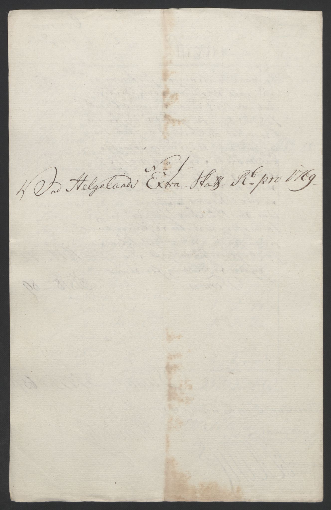 Rentekammeret inntil 1814, Reviderte regnskaper, Fogderegnskap, AV/RA-EA-4092/R65/L4573: Ekstraskatten Helgeland, 1762-1772, p. 229