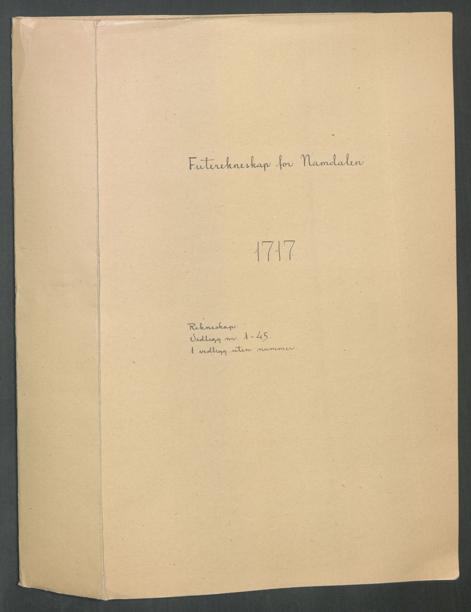 Rentekammeret inntil 1814, Reviderte regnskaper, Fogderegnskap, RA/EA-4092/R64/L4438: Fogderegnskap Namdal, 1717, p. 2