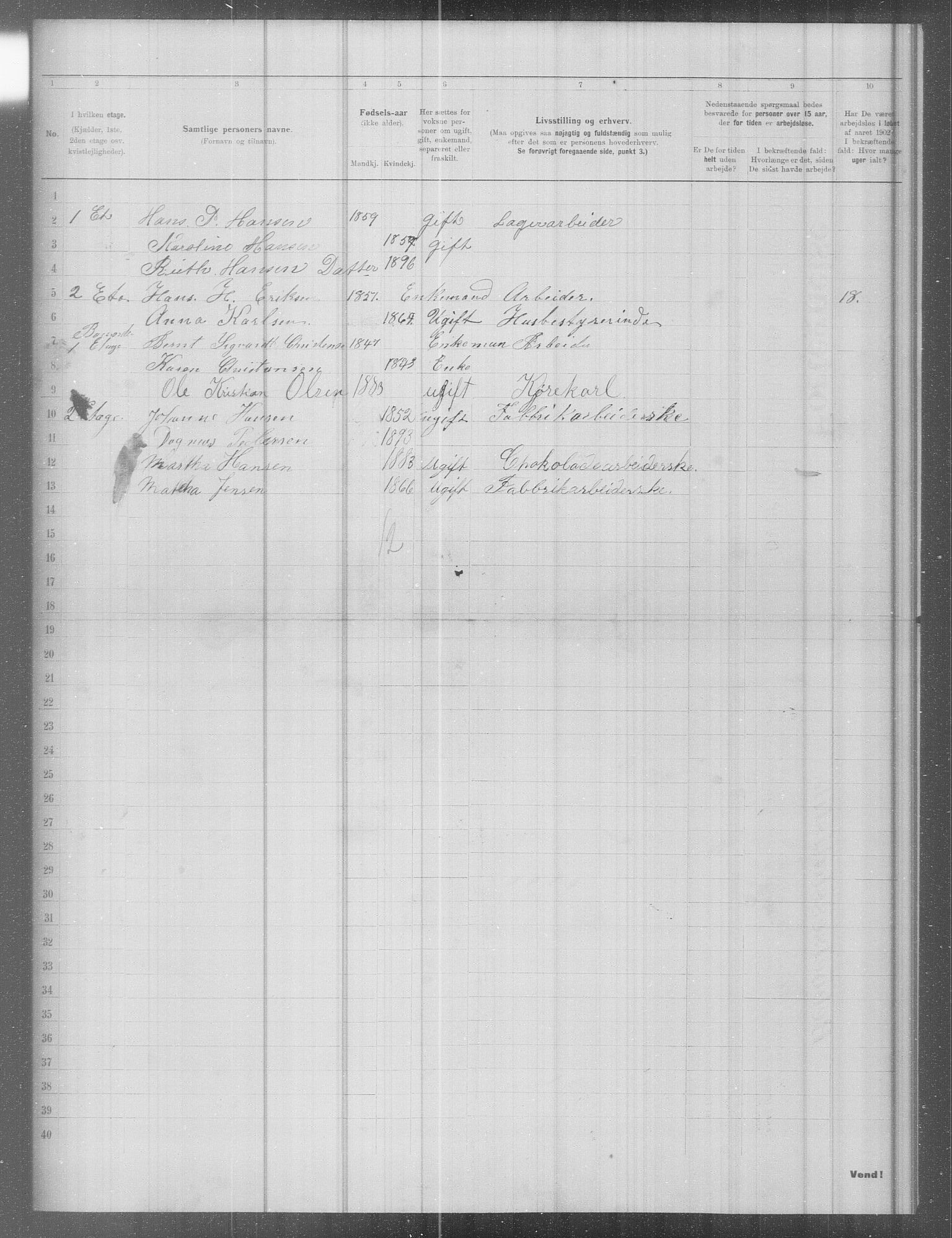 OBA, Municipal Census 1902 for Kristiania, 1902, p. 9047