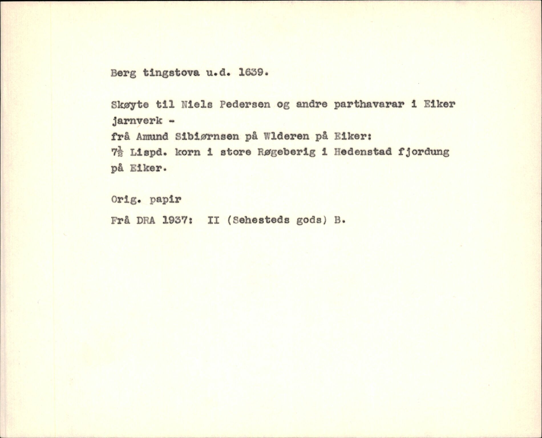 Riksarkivets diplomsamling, AV/RA-EA-5965/F35/F35f/L0001: Regestsedler: Diplomer fra DRA 1937 og 1996, p. 681