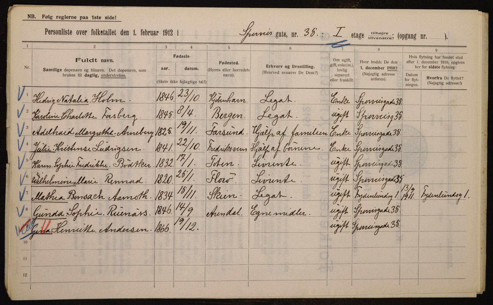 OBA, Municipal Census 1912 for Kristiania, 1912, p. 100897