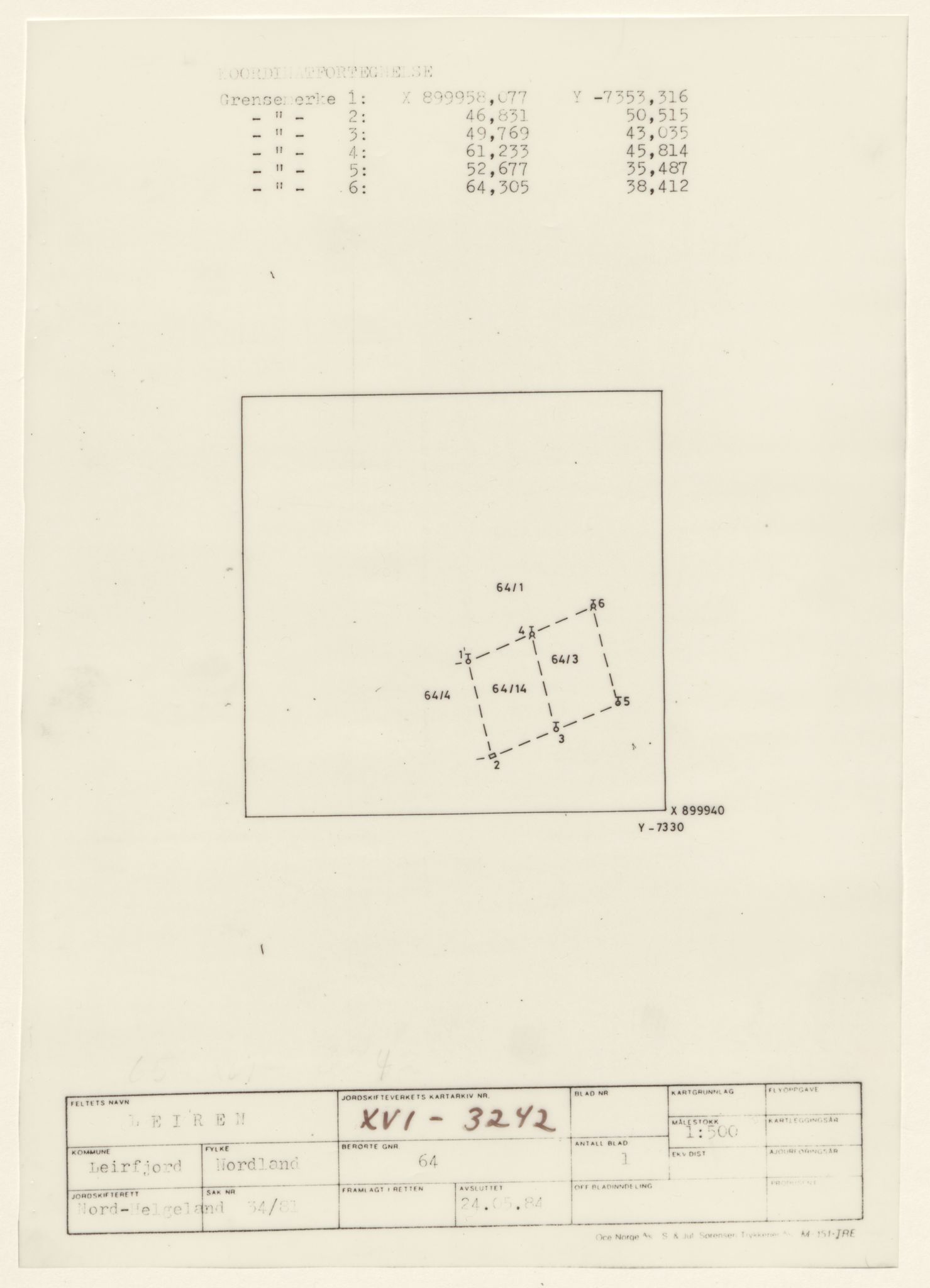 Jordskifteverkets kartarkiv, RA/S-3929/T, 1859-1988, p. 4230