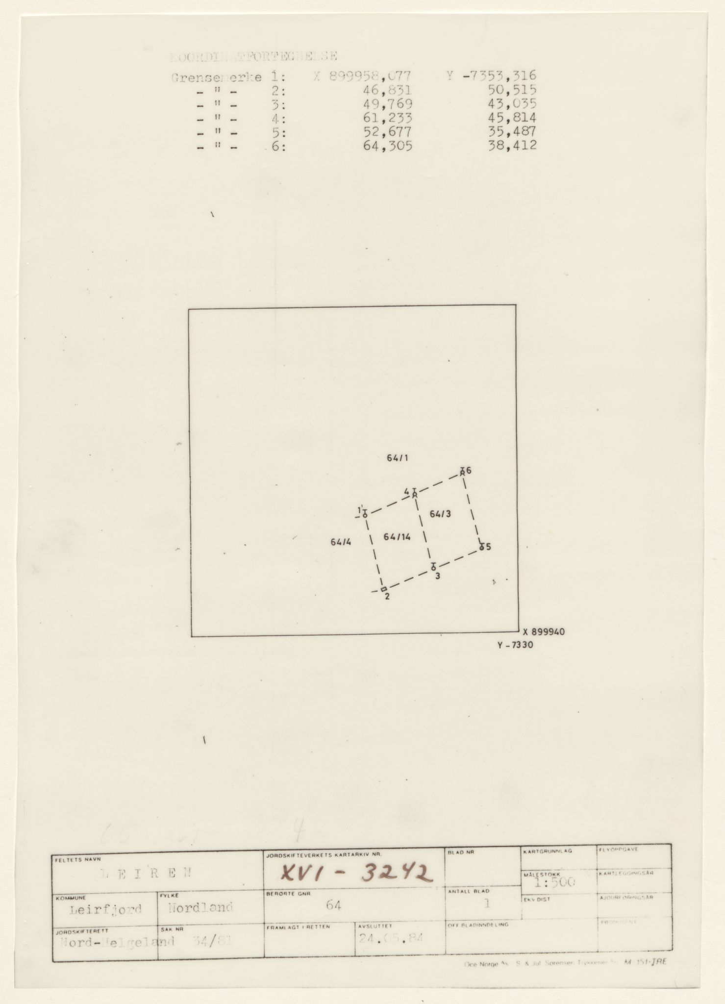 Jordskifteverkets kartarkiv, AV/RA-S-3929/T, 1859-1988, p. 4230