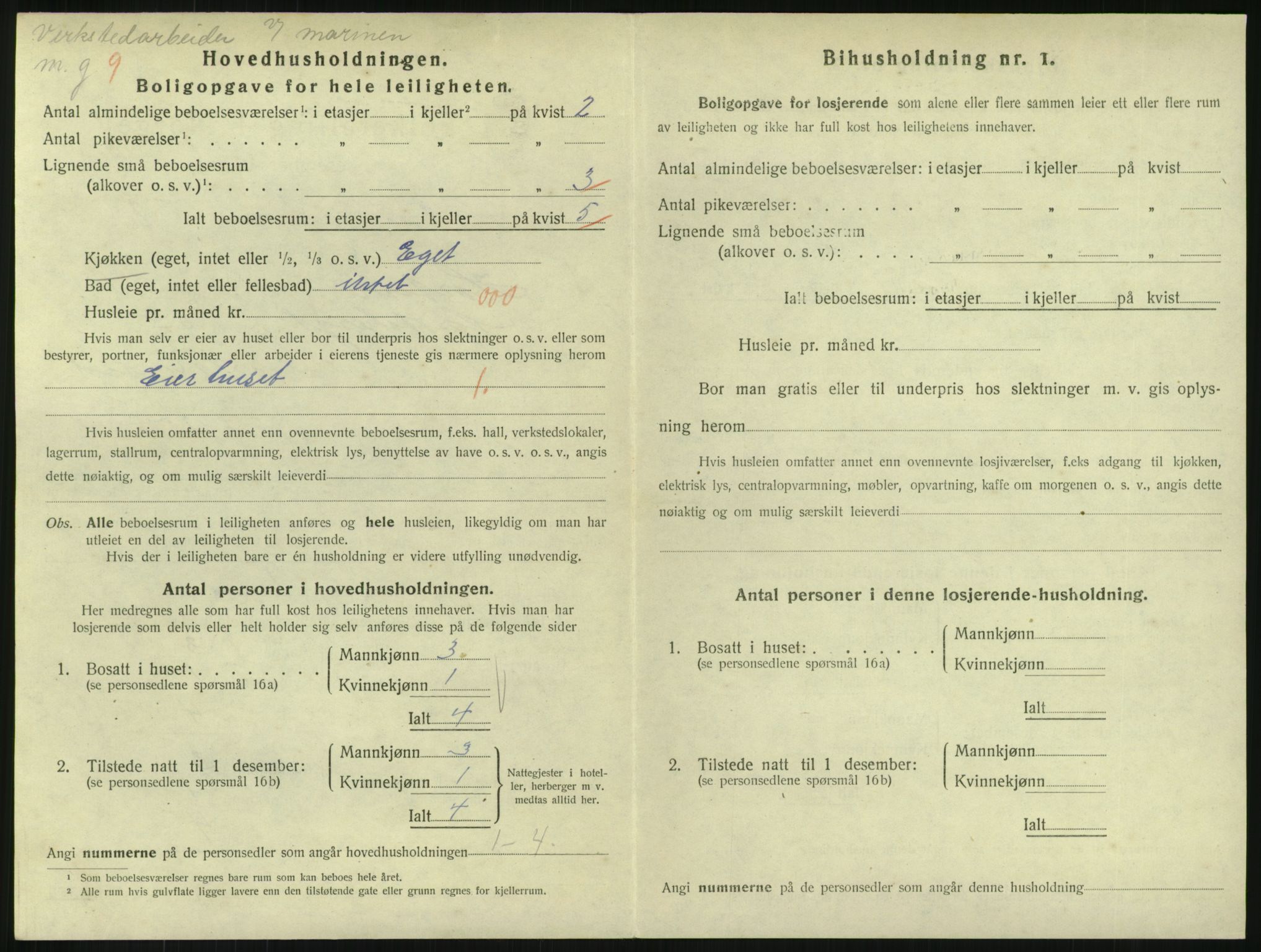 SAKO, 1920 census for Horten, 1920, p. 3014