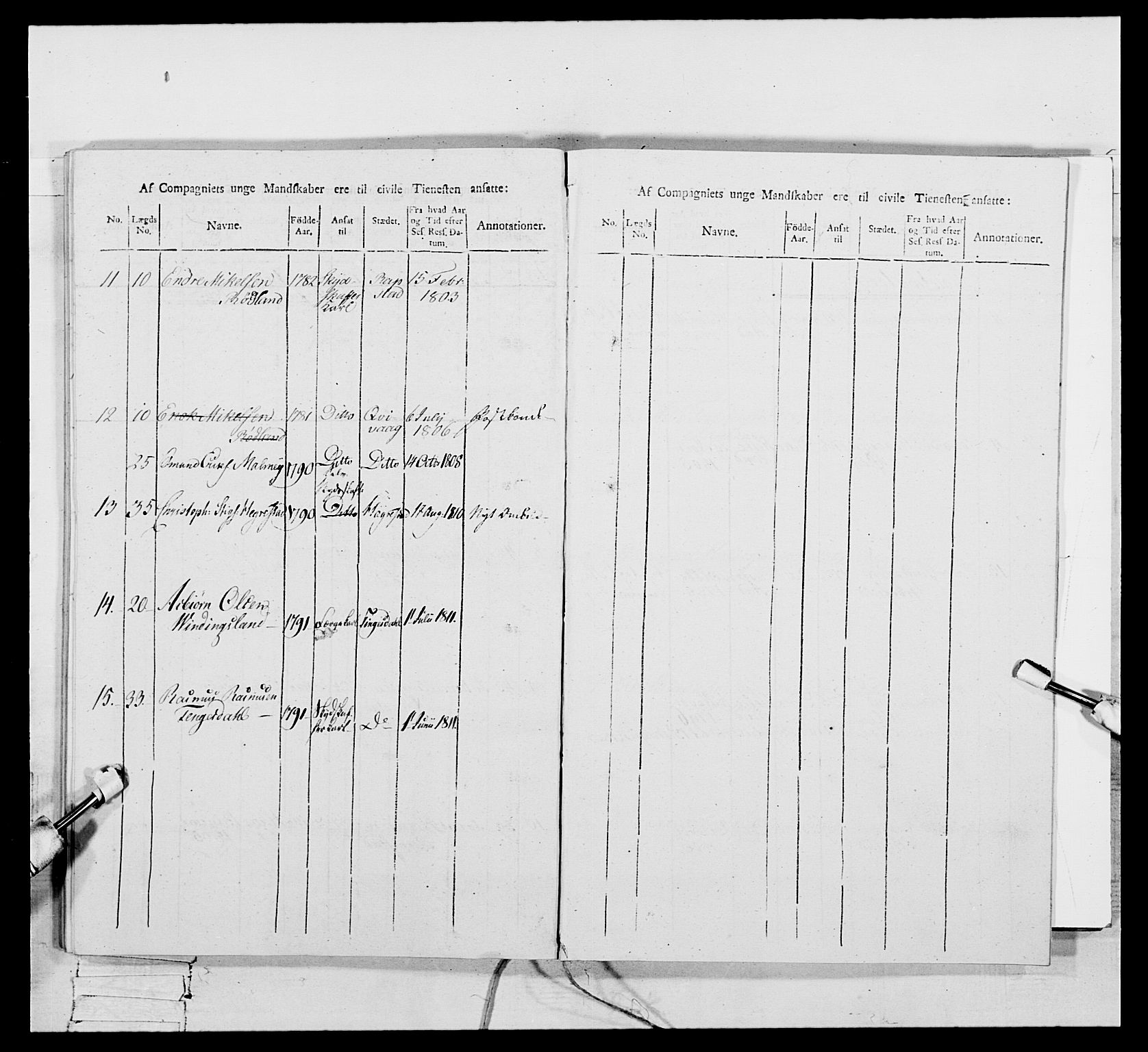 Generalitets- og kommissariatskollegiet, Det kongelige norske kommissariatskollegium, RA/EA-5420/E/Eh/L0111: Vesterlenske nasjonale infanteriregiment, 1810, p. 543