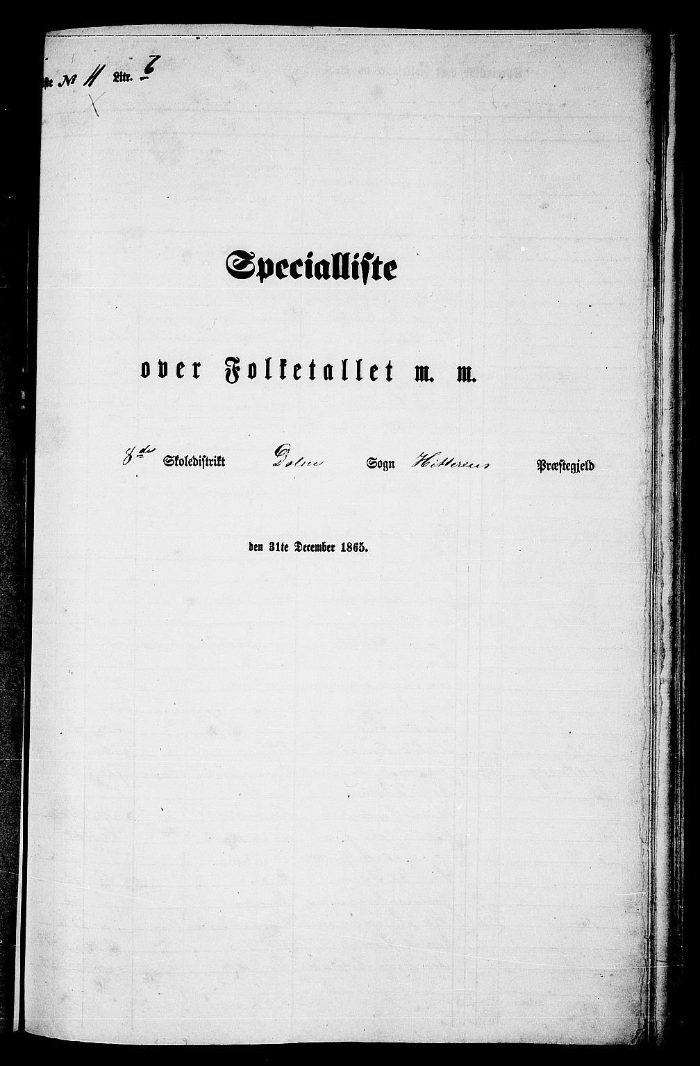 RA, 1865 census for Hitra, 1865, p. 207