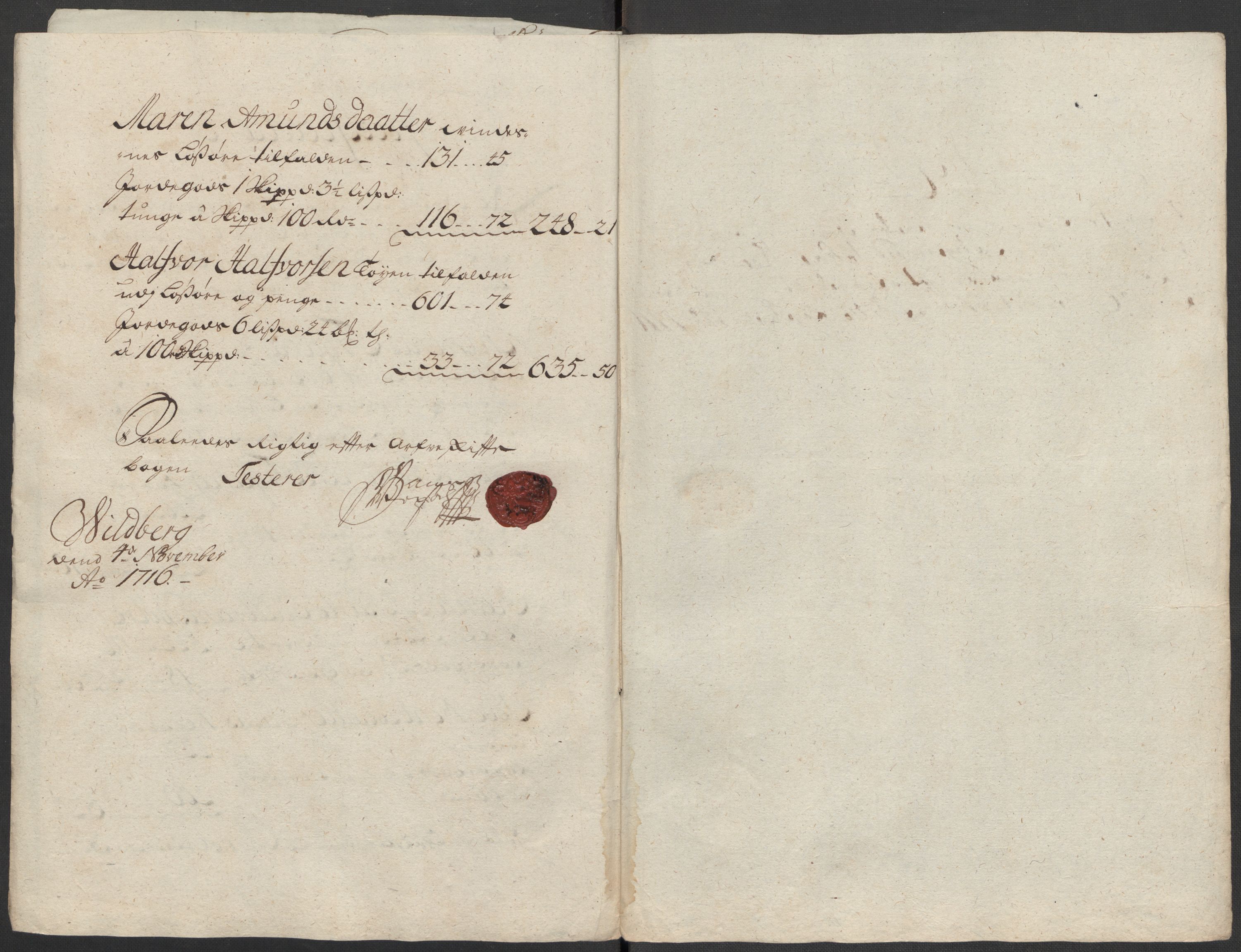 Rentekammeret inntil 1814, Reviderte regnskaper, Fogderegnskap, AV/RA-EA-4092/R11/L0598: Fogderegnskap Nedre Romerike, 1716, p. 193