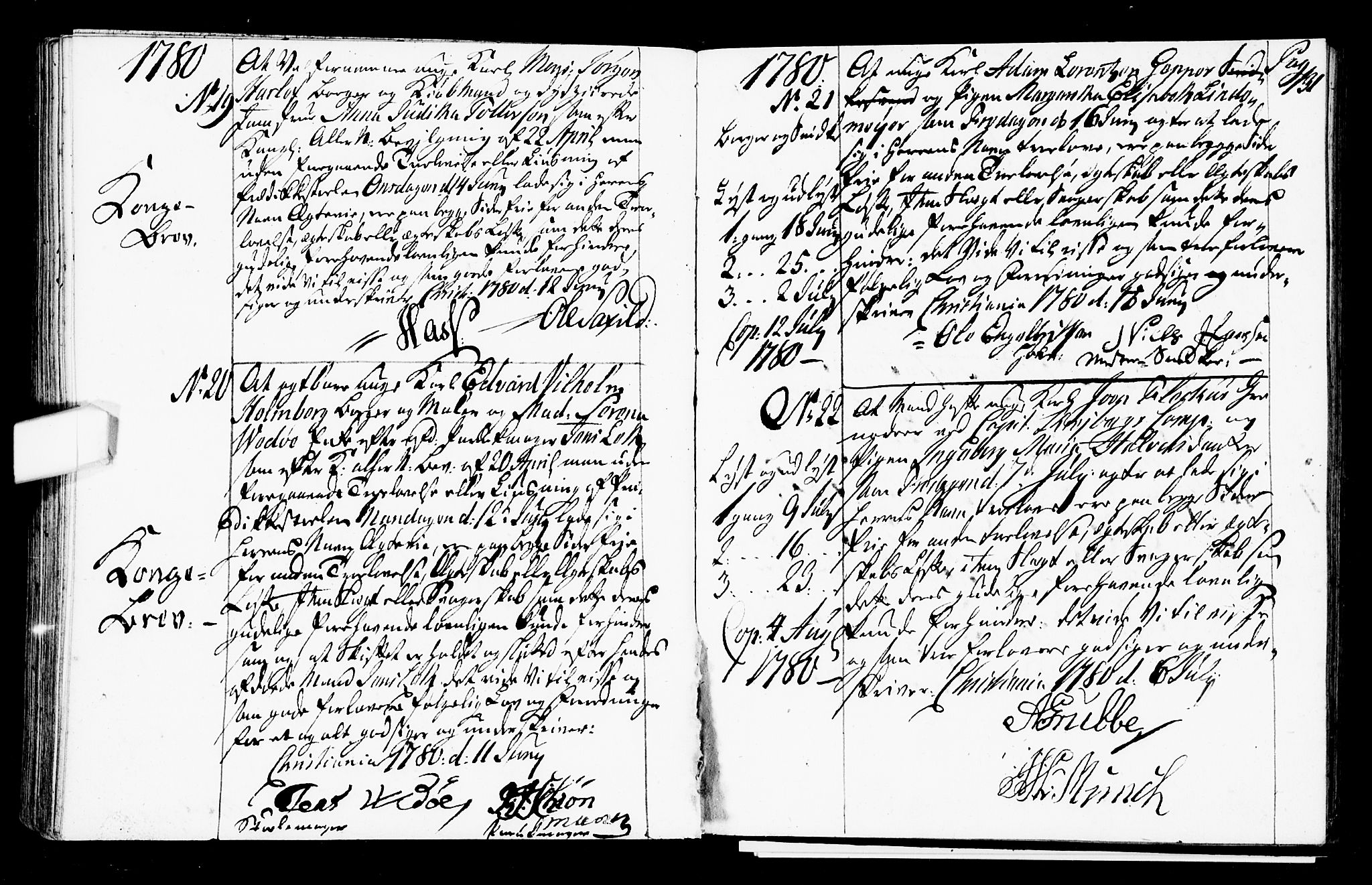 Oslo domkirke Kirkebøker, SAO/A-10752/L/La/L0009: Best man's statements no. 9, 1770-1784, p. 131