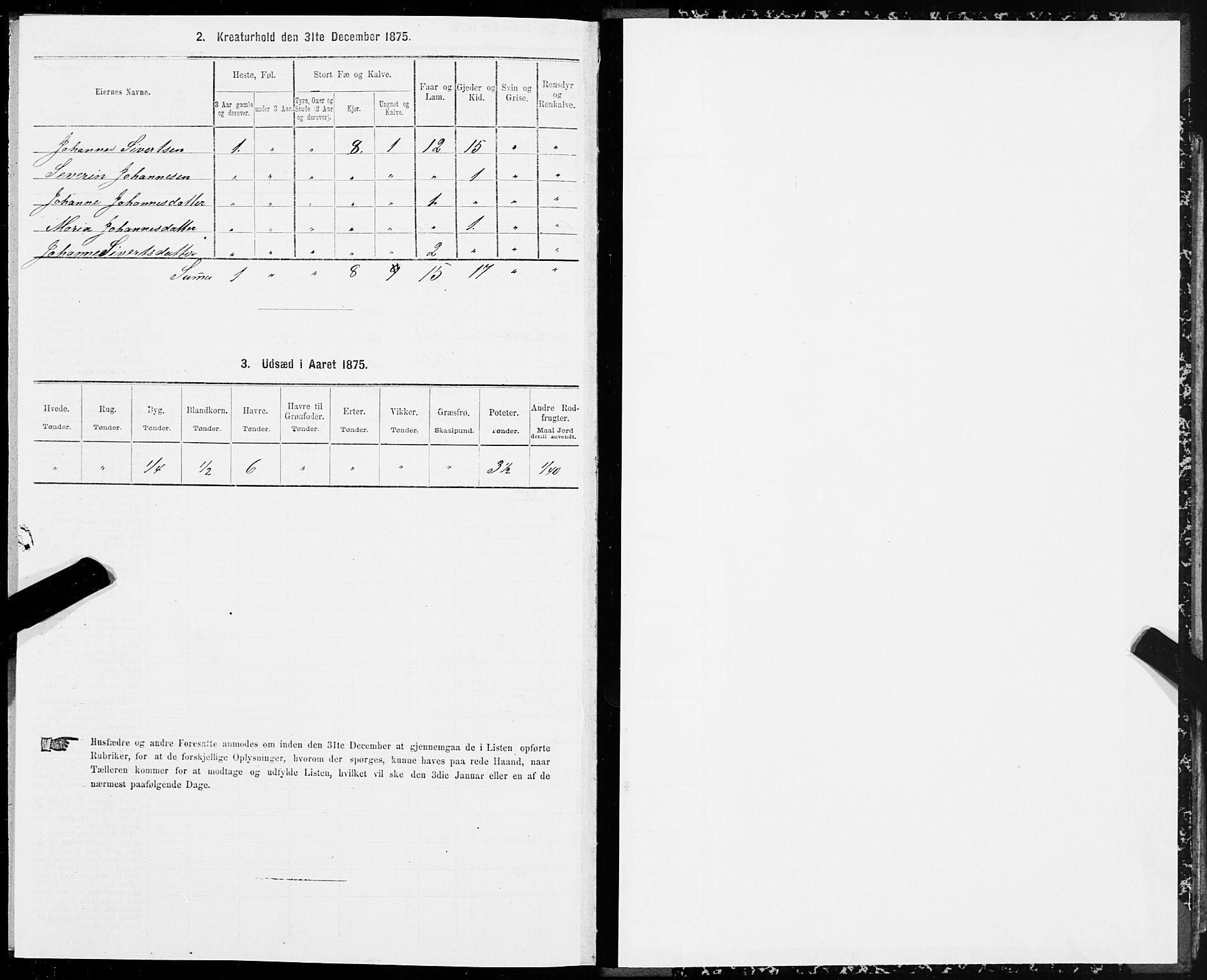 SAT, 1875 census for 1516P Ulstein, 1875