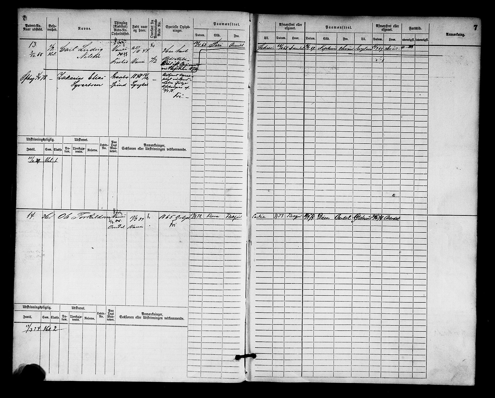 Farsund mønstringskrets, AV/SAK-2031-0017/F/Fb/L0001: Hovedrulle nr 1-758, M-4, 1868-1900, p. 10