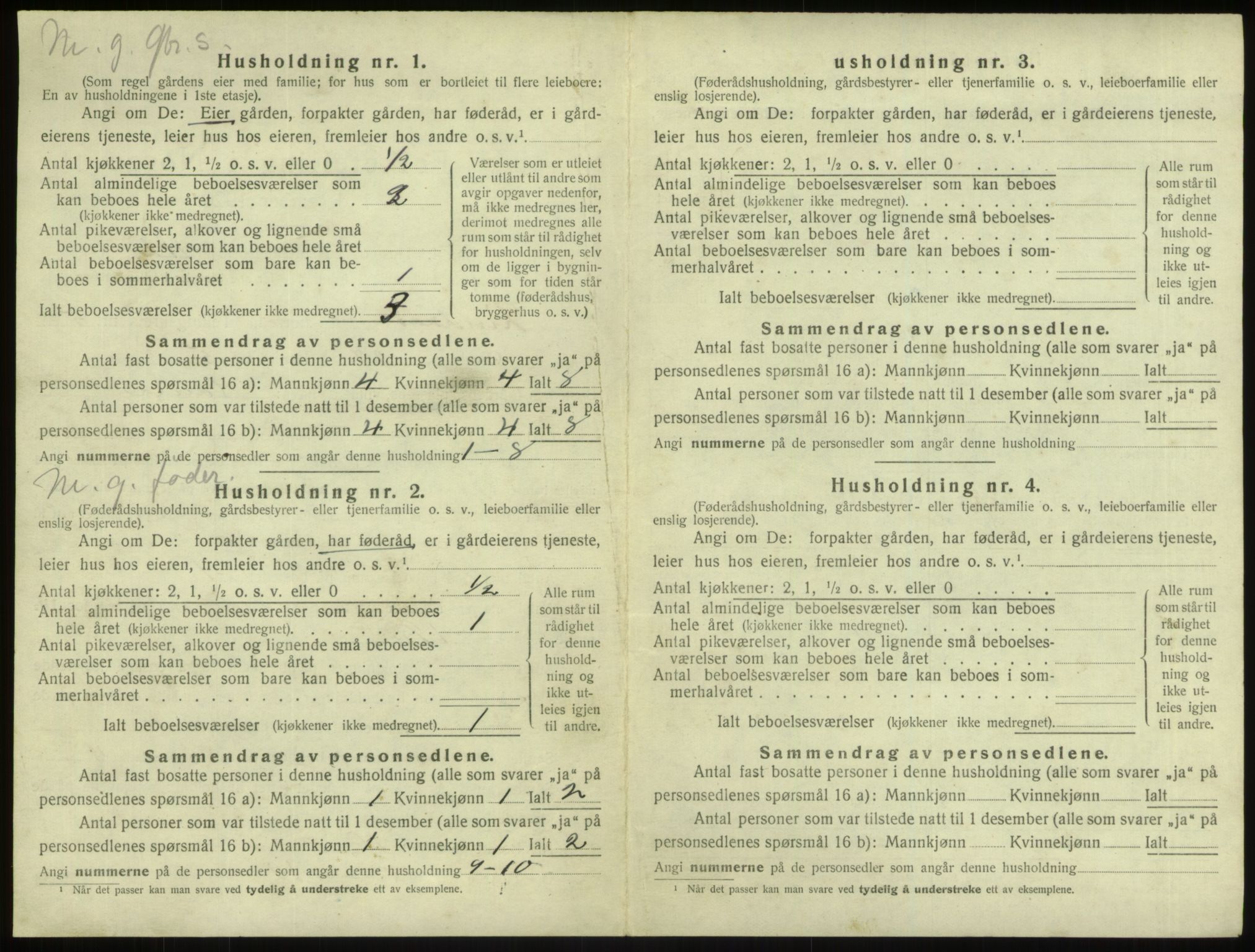 SAB, 1920 census for Lindås, 1920, p. 368