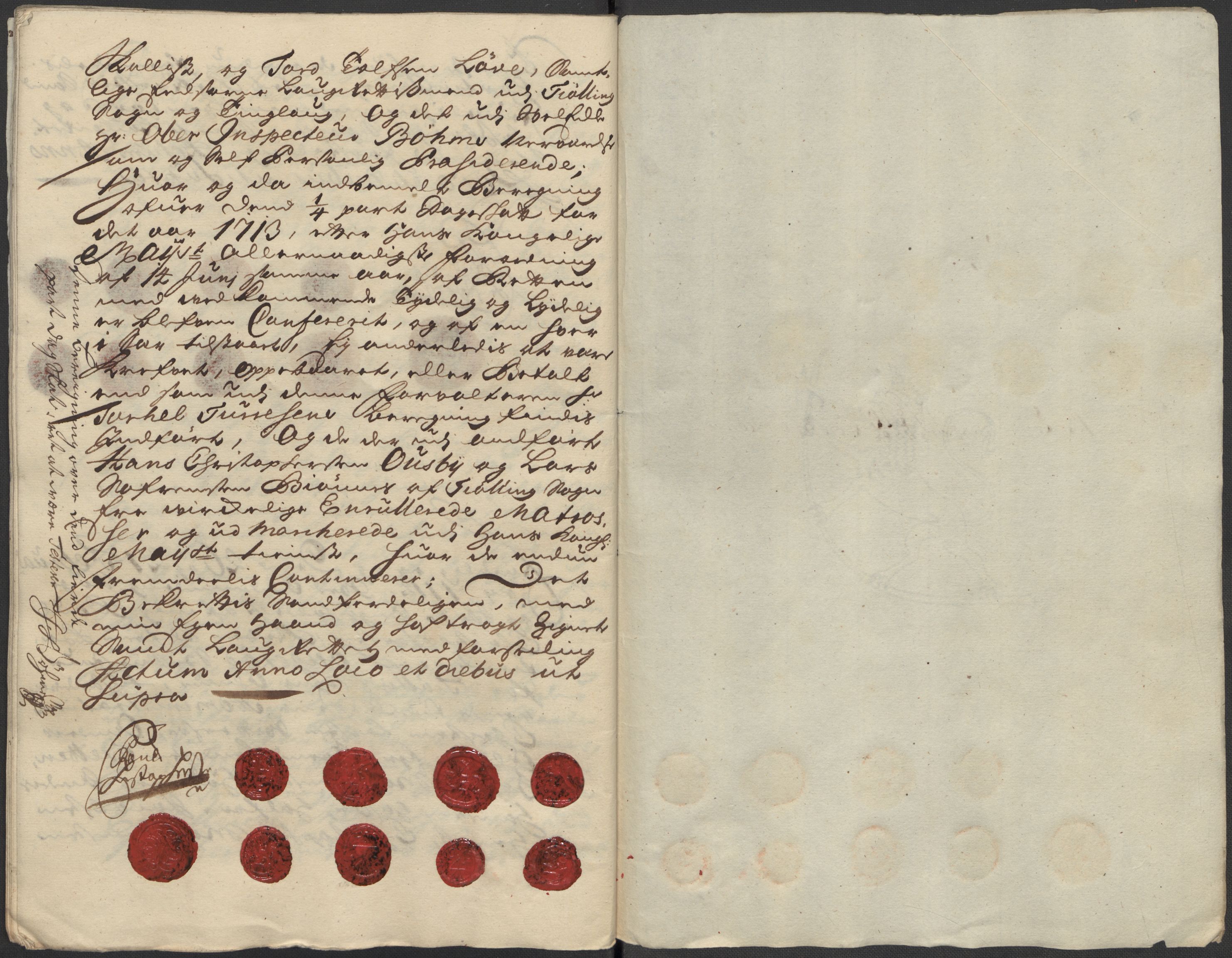 Rentekammeret inntil 1814, Reviderte regnskaper, Fogderegnskap, RA/EA-4092/R33/L1985: Fogderegnskap Larvik grevskap, 1713, p. 336