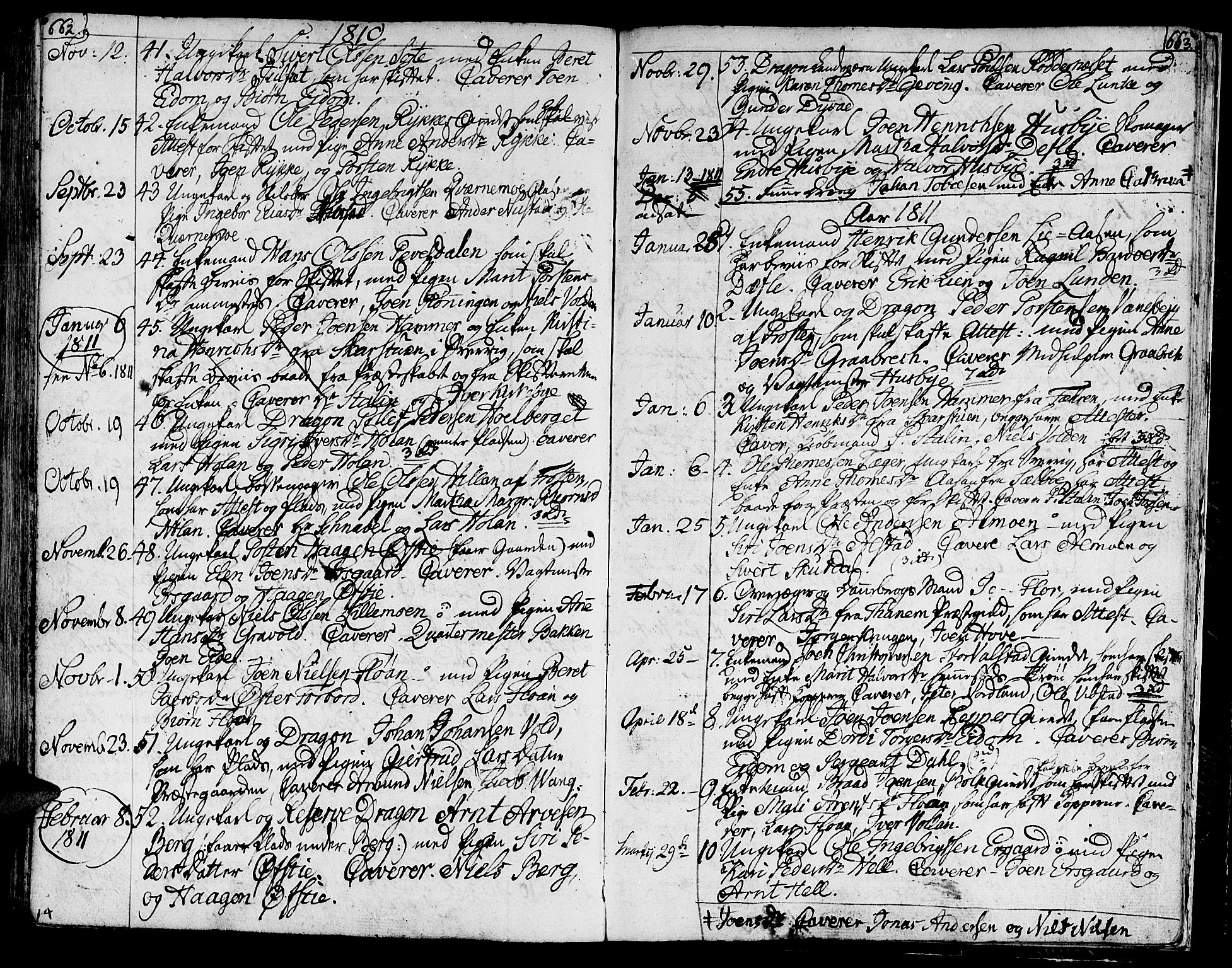 Ministerialprotokoller, klokkerbøker og fødselsregistre - Nord-Trøndelag, SAT/A-1458/709/L0060: Parish register (official) no. 709A07, 1797-1815, p. 662-663