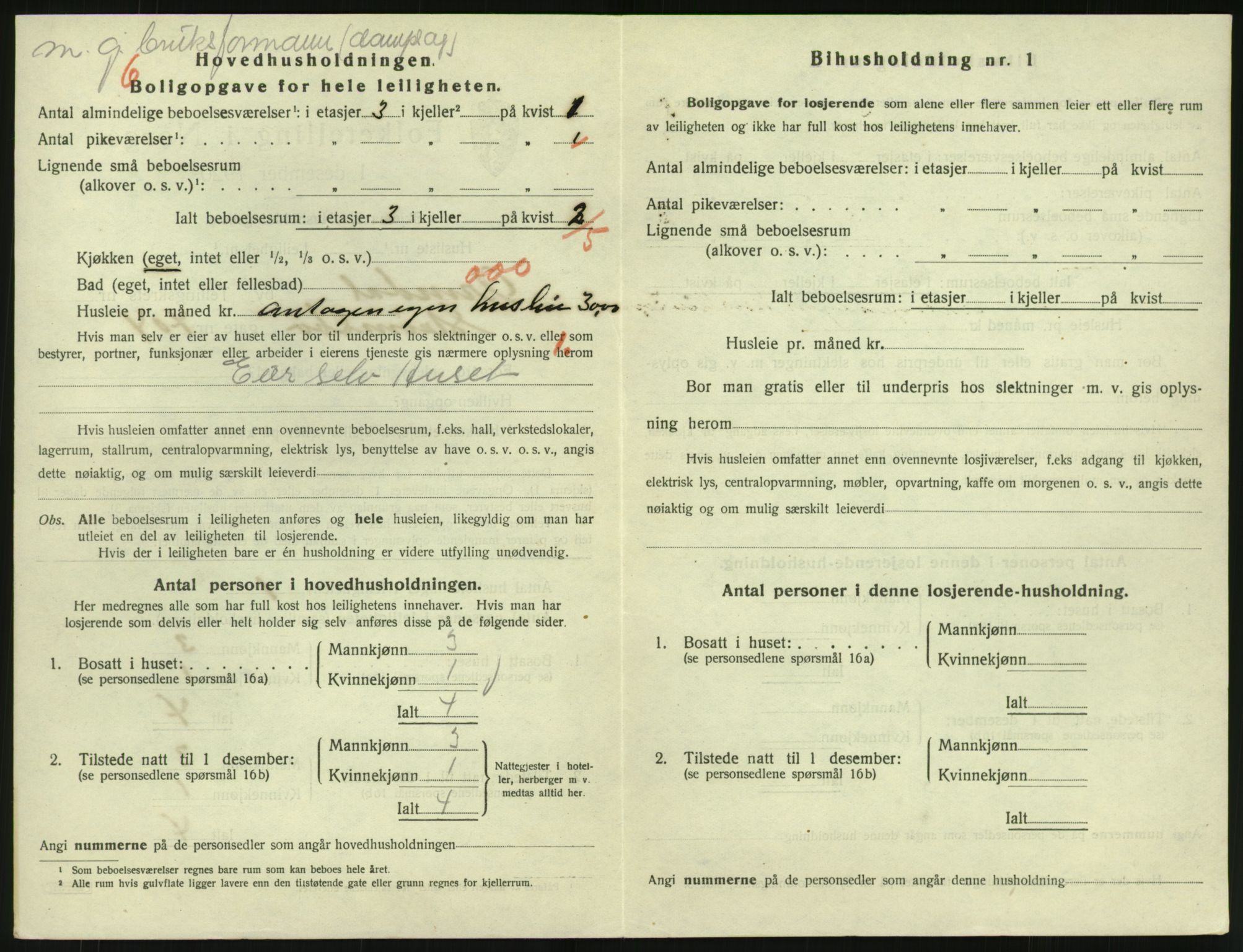 SAK, 1920 census for Arendal, 1920, p. 6057