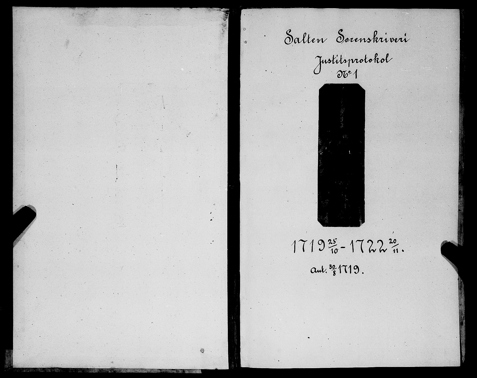 Salten sorenskriveri, AV/SAT-A-4578/1/1/1A/L0001: Tingbok, 1719-1722