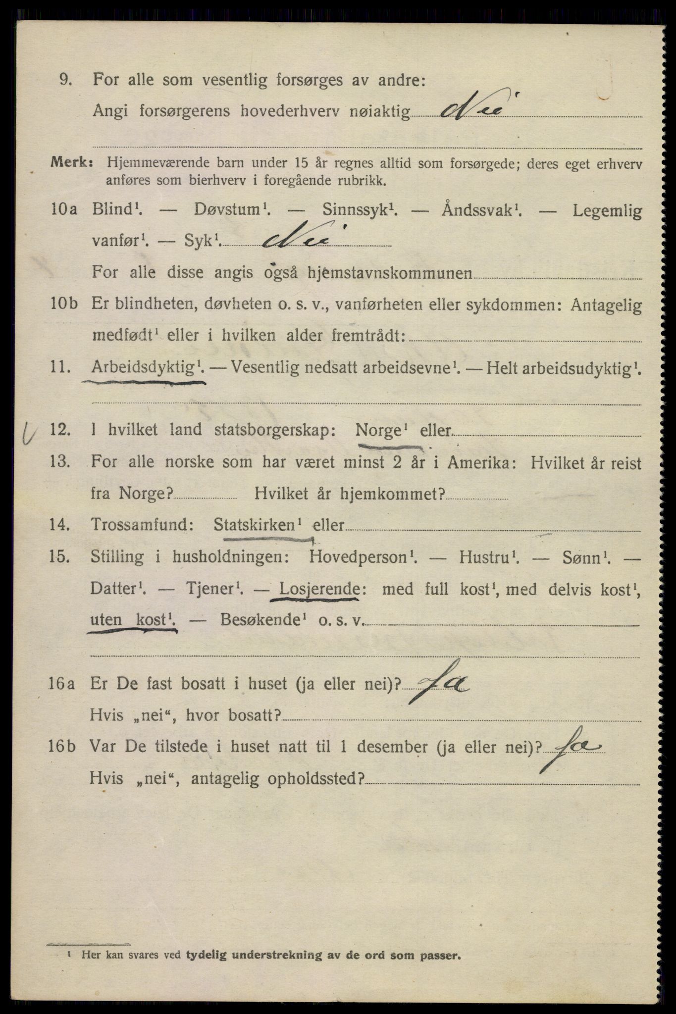 SAO, 1920 census for Kristiania, 1920, p. 331516