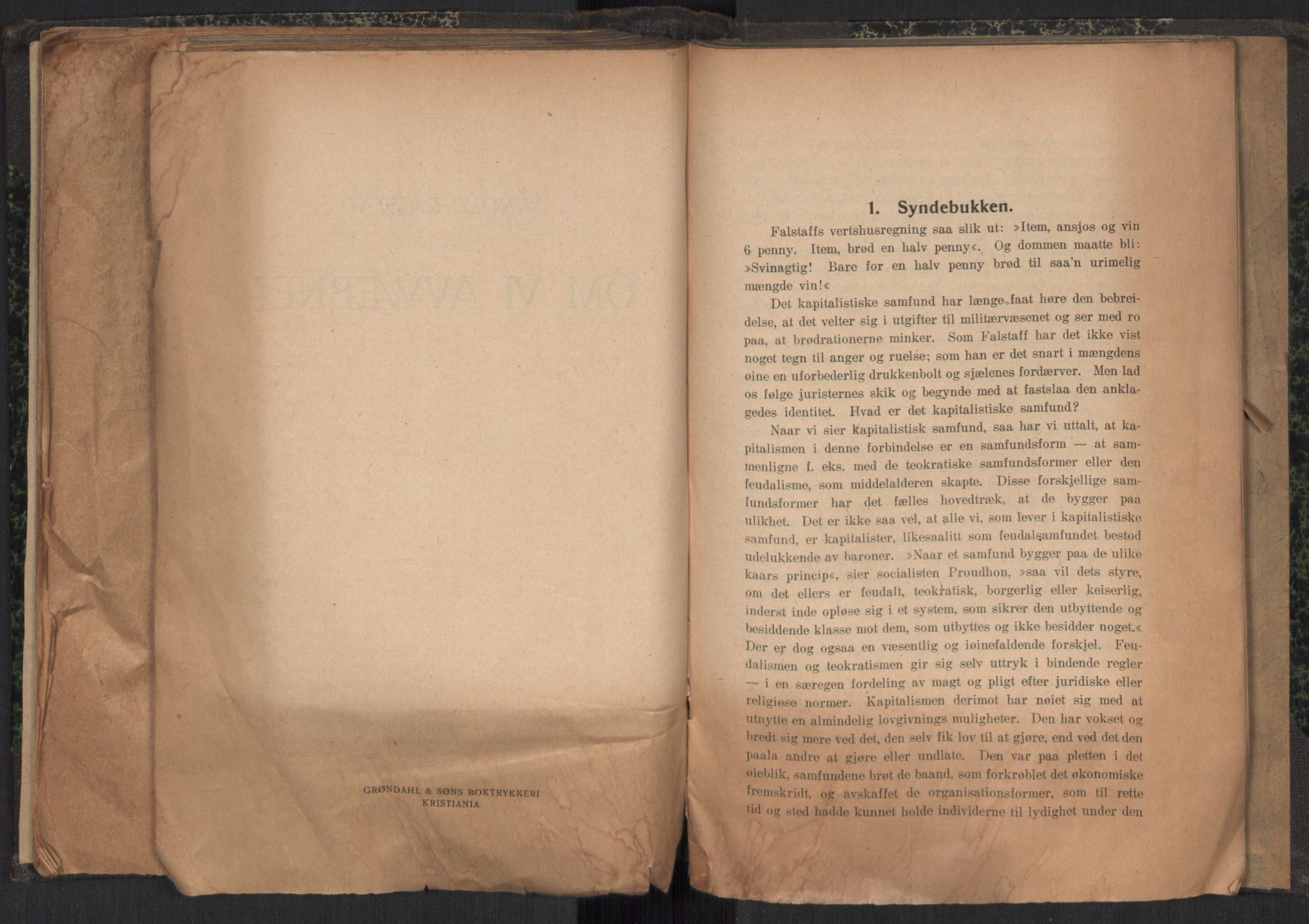 Venstres Hovedorganisasjon, RA/PA-0876/X/L0001: De eldste skrifter, 1860-1936, p. 276