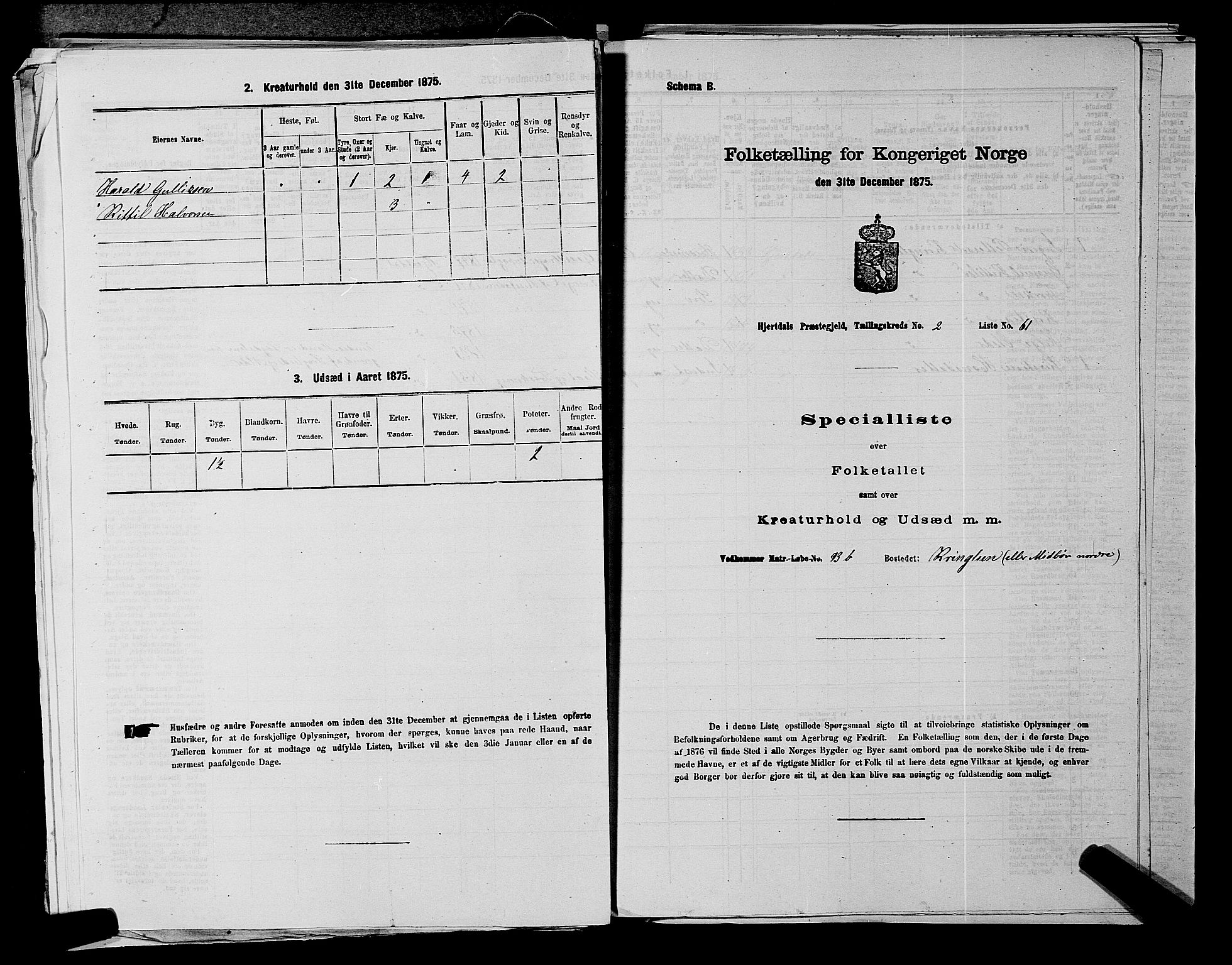 SAKO, 1875 census for 0827P Hjartdal, 1875, p. 329