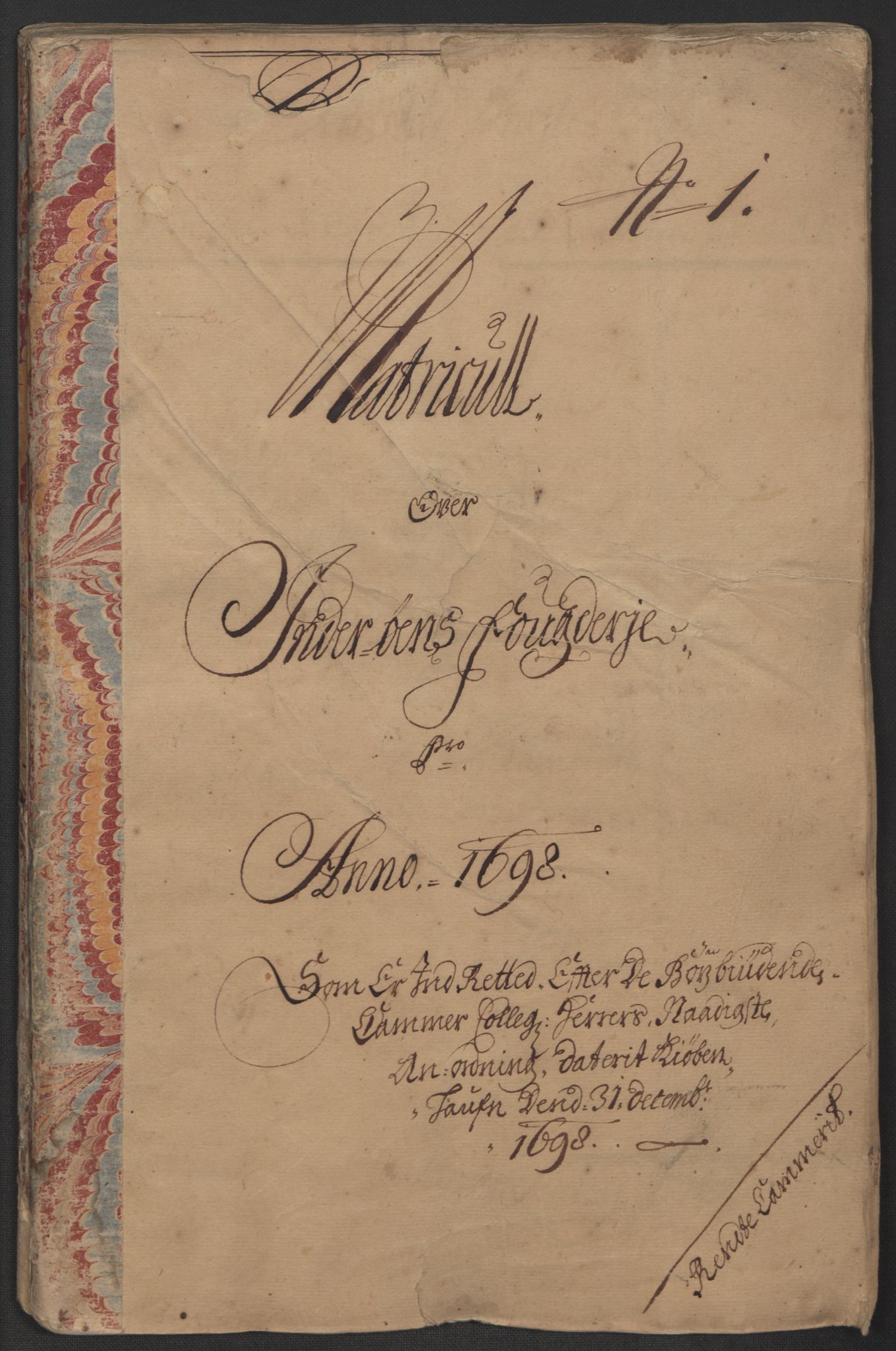 Rentekammeret inntil 1814, Reviderte regnskaper, Fogderegnskap, RA/EA-4092/R63/L4310: Fogderegnskap Inderøy, 1698-1699, p. 20
