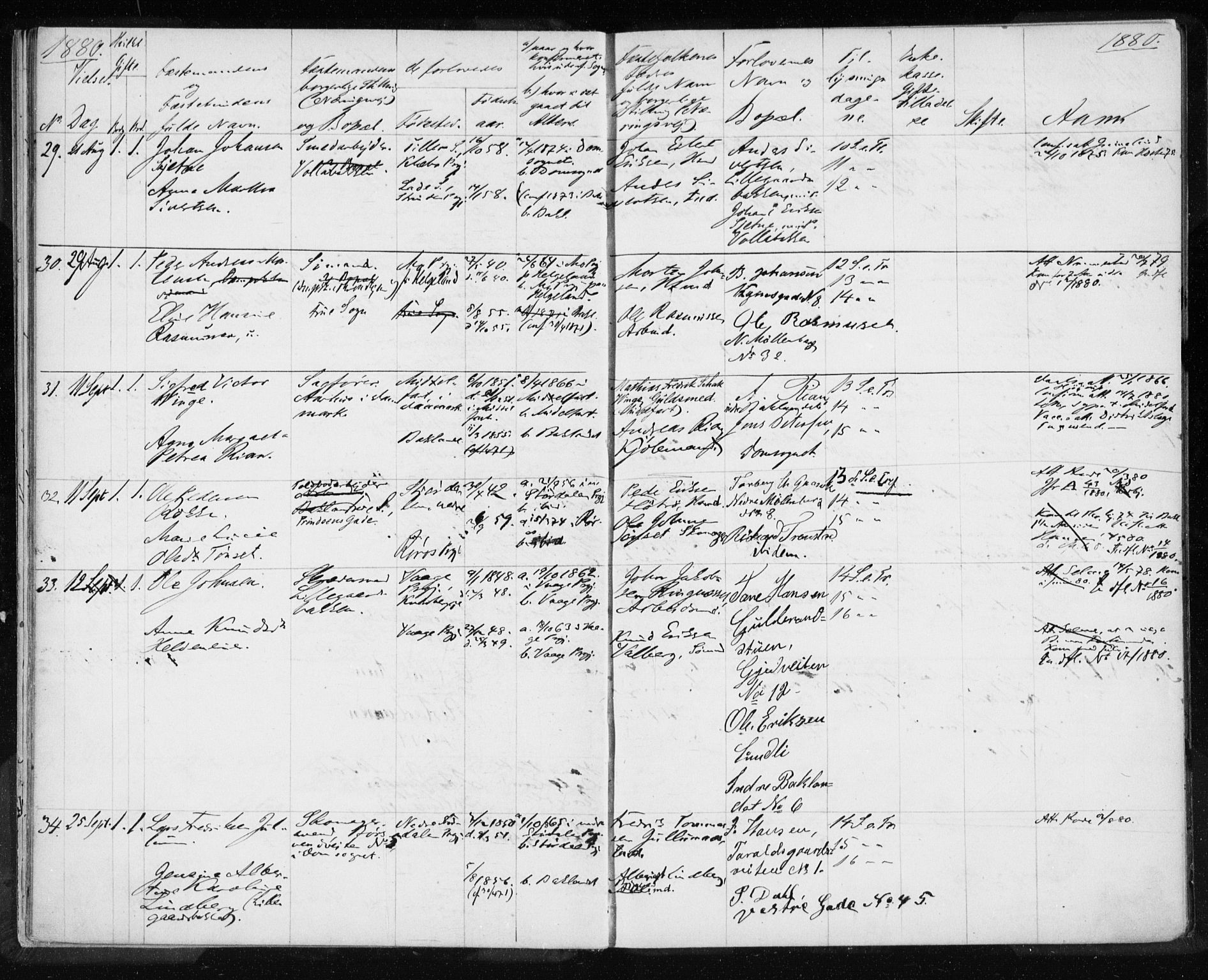 Ministerialprotokoller, klokkerbøker og fødselsregistre - Sør-Trøndelag, AV/SAT-A-1456/604/L0188: Parish register (official) no. 604A11, 1878-1892