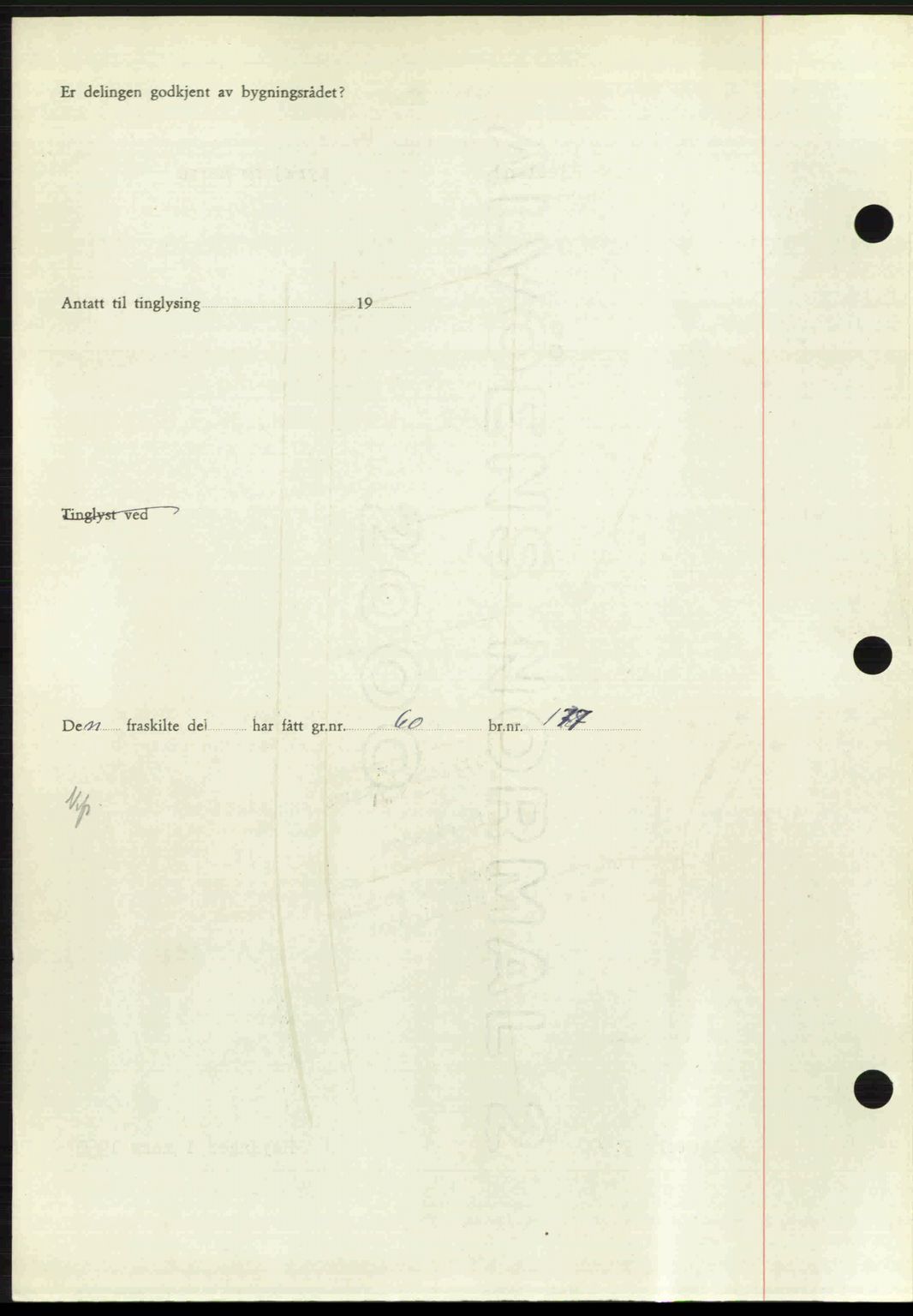 Ytre Sogn tingrett, SAB/A-2601/1/G/Gbb/L0009: Mortgage book no. A6 - A7 (B4), 1950-1950, Diary no: : 916/1950