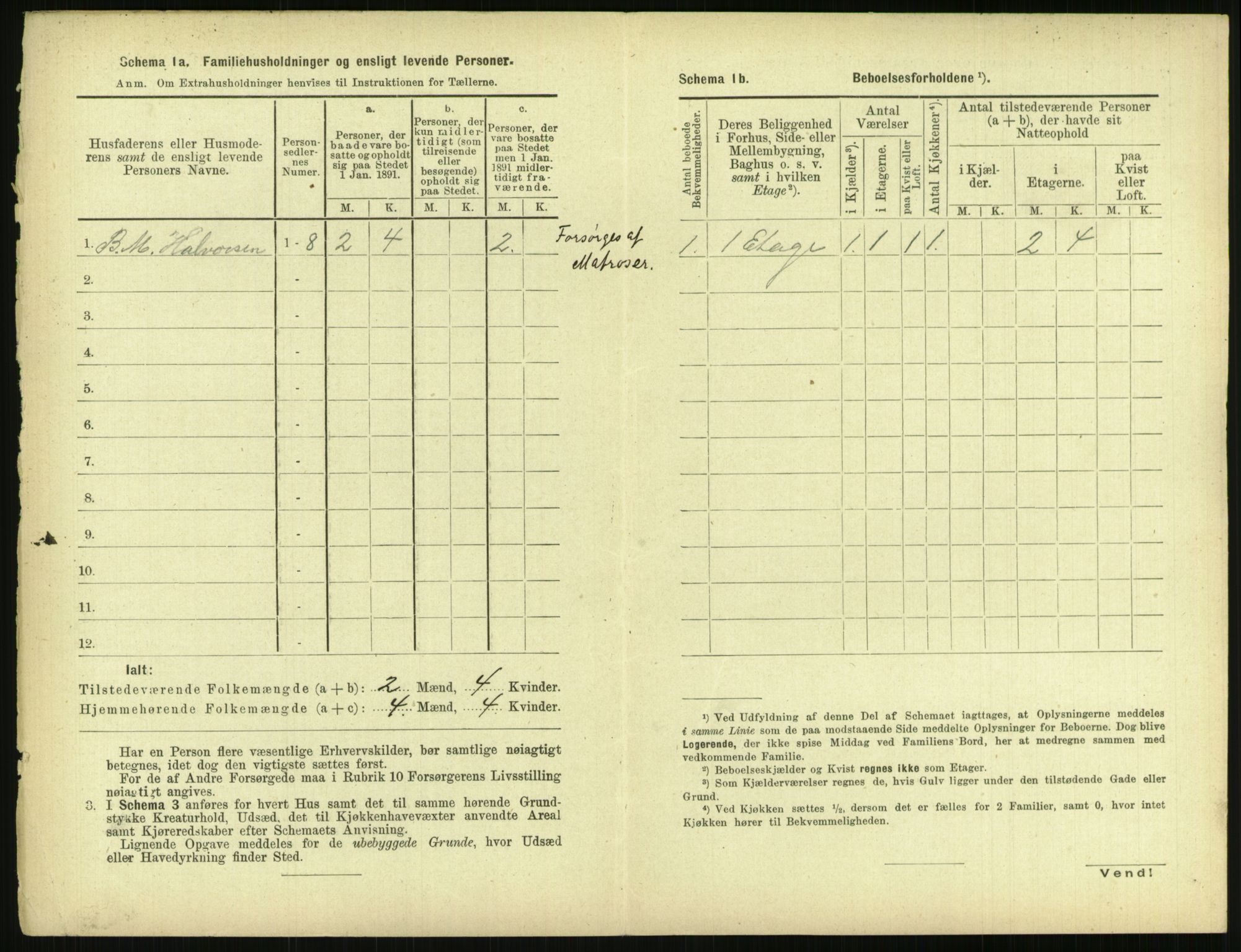 RA, 1891 census for 0806 Skien, 1891, p. 1783