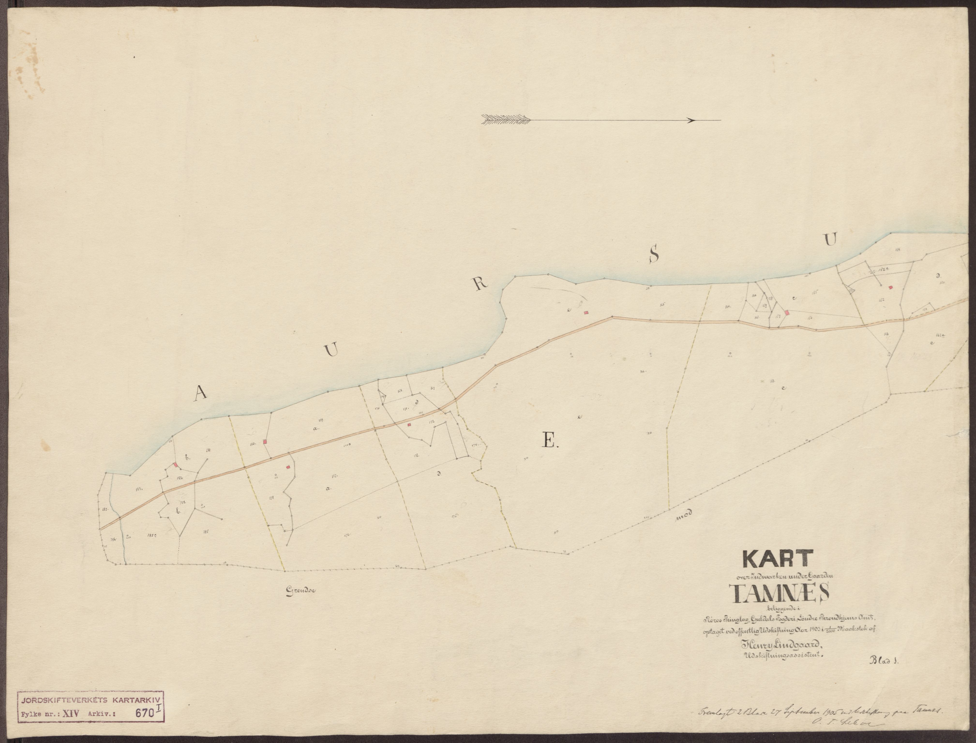 Jordskifteverkets kartarkiv, AV/RA-S-3929/T, 1859-1988, p. 966