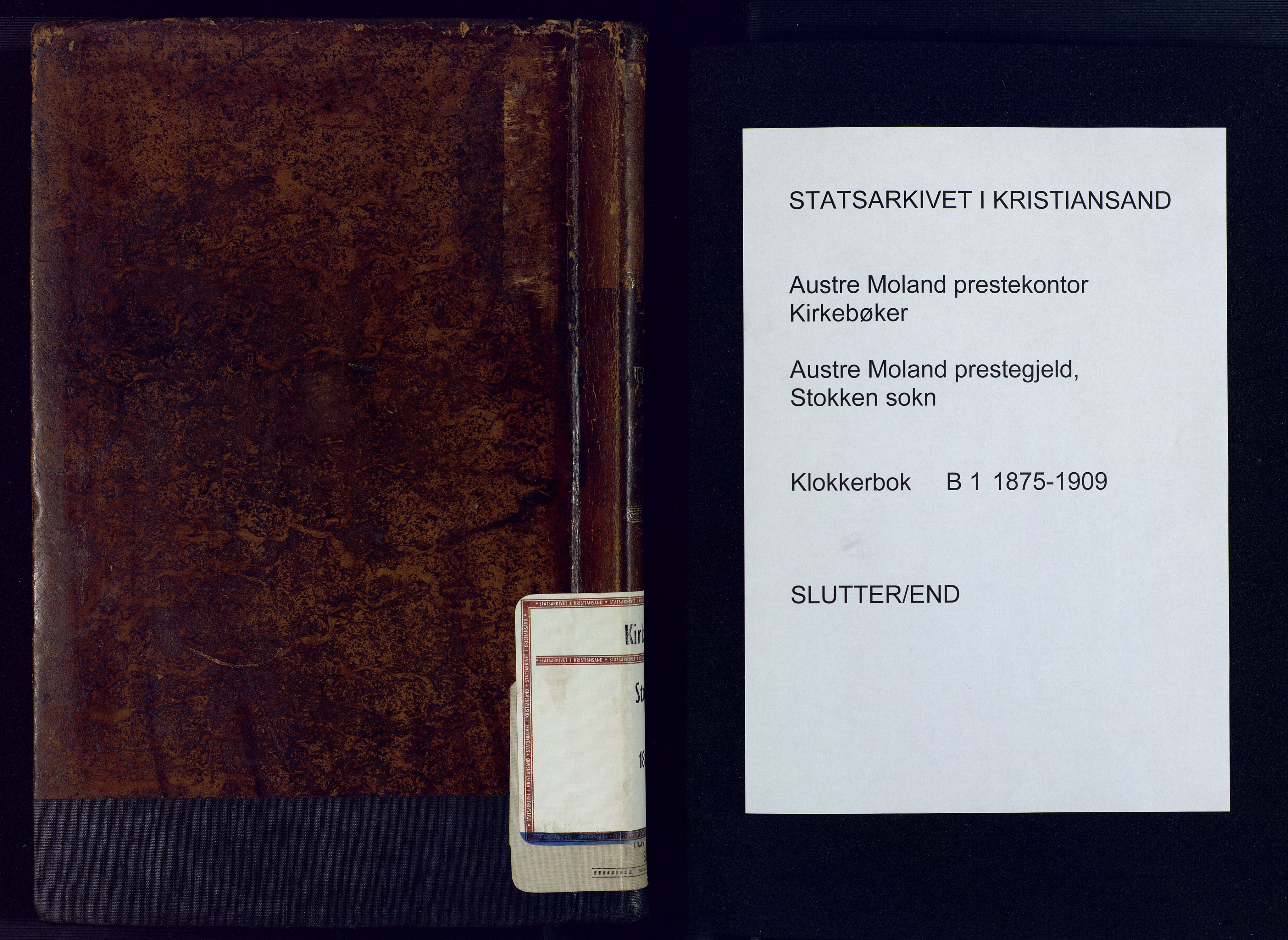 Austre Moland sokneprestkontor, SAK/1111-0001/F/Fb/Fbb/L0001: Parish register (copy) no. B 1, 1878-1904