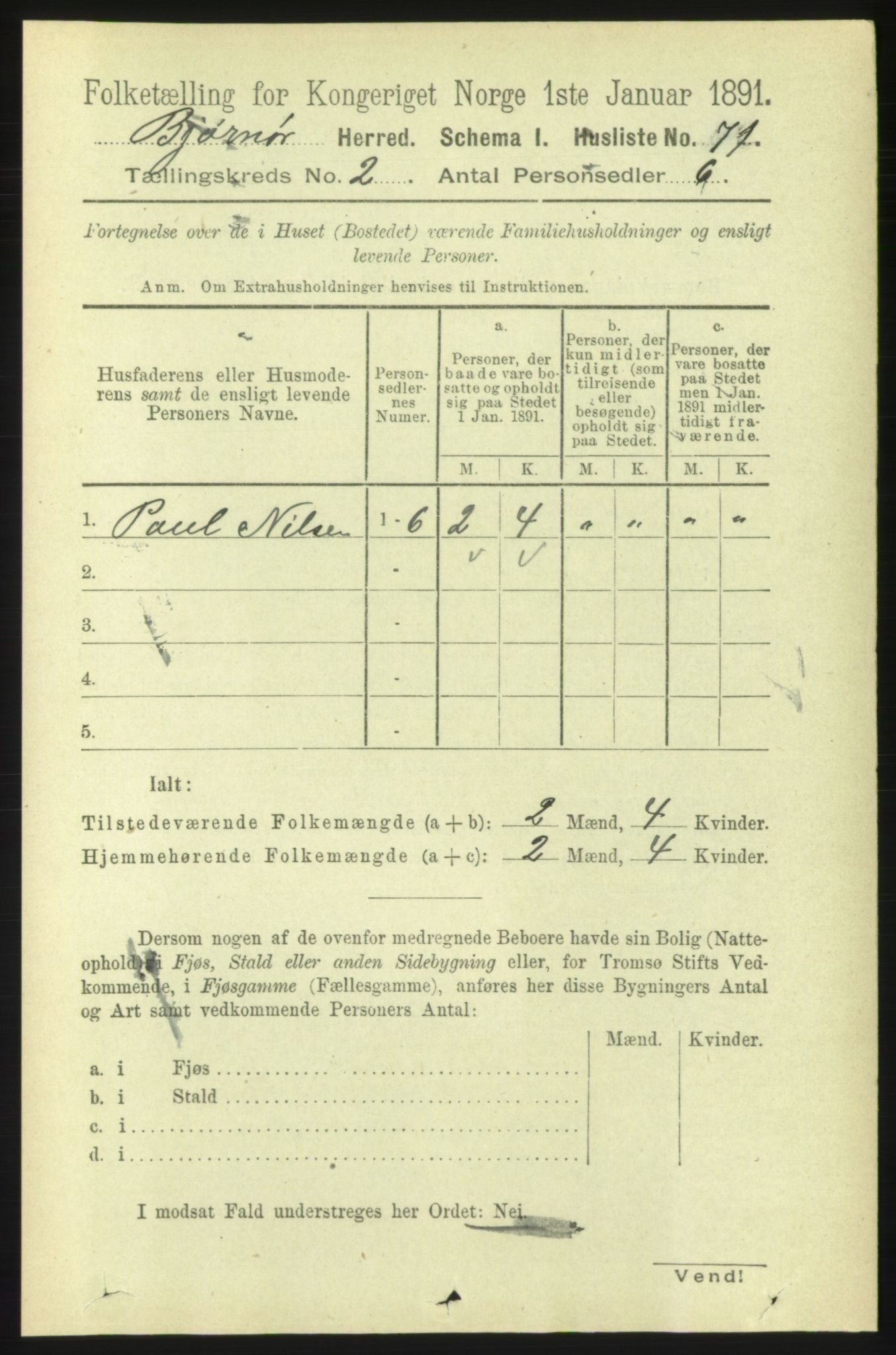 RA, 1891 census for 1632 Bjørnør, 1891, p. 625