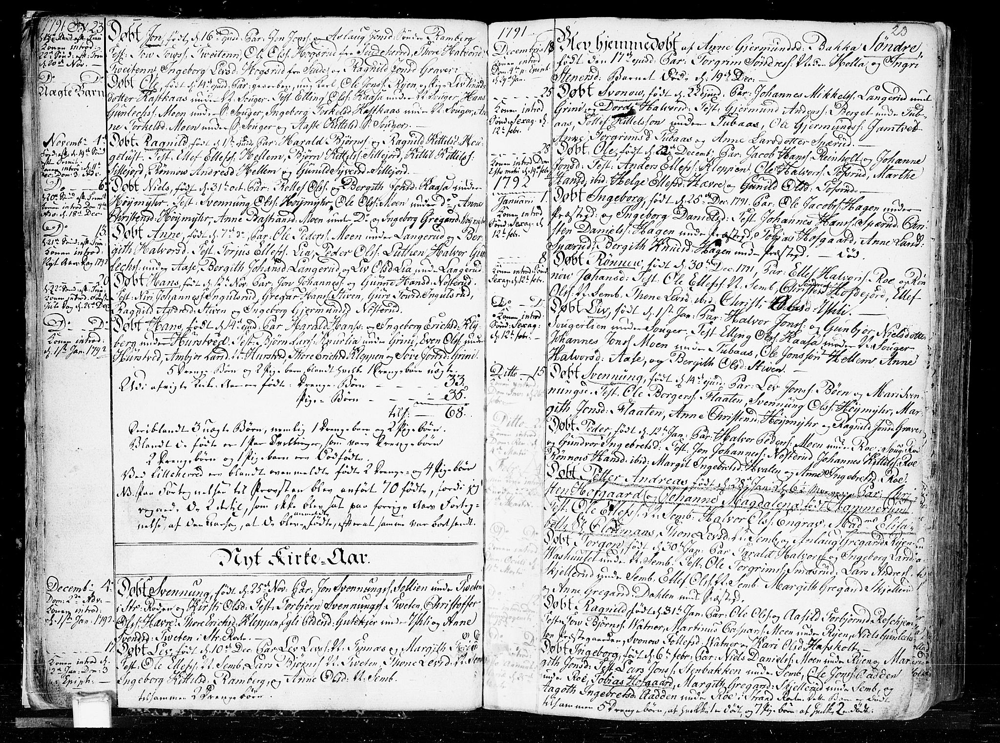 Heddal kirkebøker, SAKO/A-268/F/Fa/L0004: Parish register (official) no. I 4, 1784-1814, p. 23