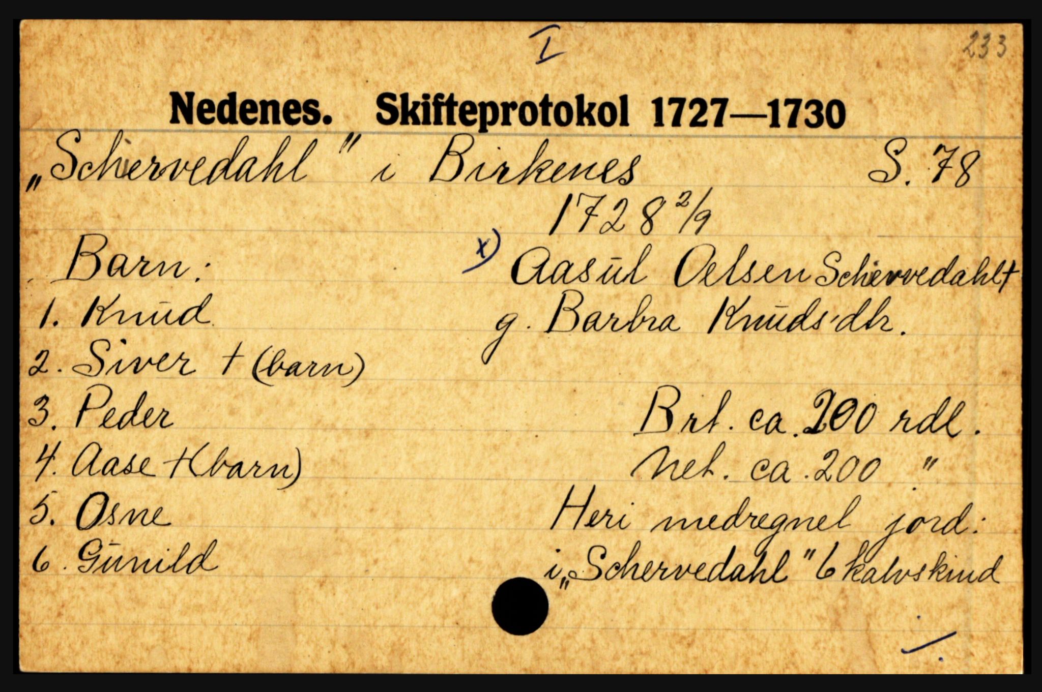 Nedenes sorenskriveri før 1824, AV/SAK-1221-0007/H, p. 26961