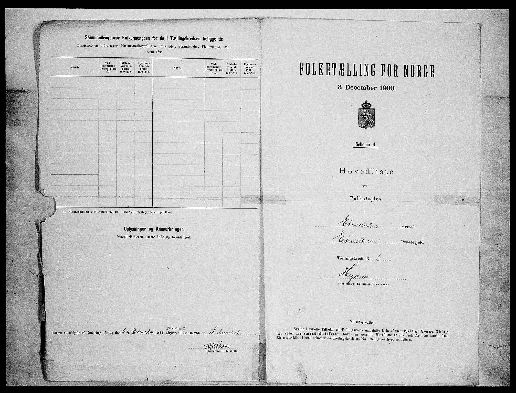 SAH, 1900 census for Etnedal, 1900, p. 23