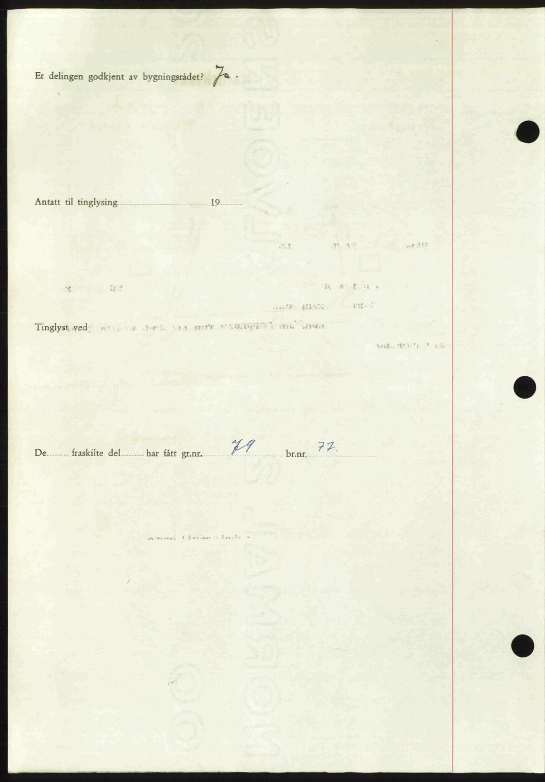 Nordmøre sorenskriveri, AV/SAT-A-4132/1/2/2Ca: Mortgage book no. A115, 1950-1950, Diary no: : 1677/1950