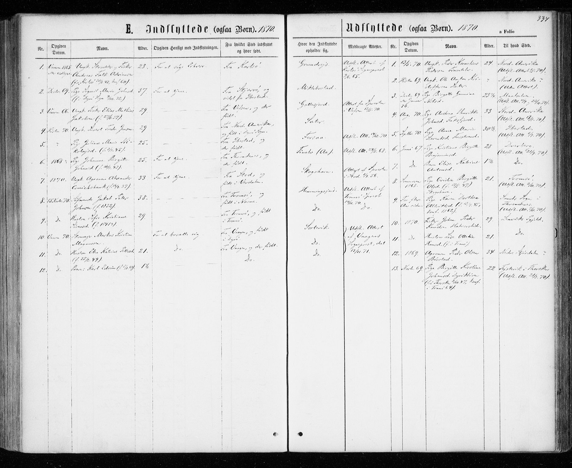 Tranøy sokneprestkontor, AV/SATØ-S-1313/I/Ia/Iaa/L0008kirke: Parish register (official) no. 8, 1867-1877, p. 334
