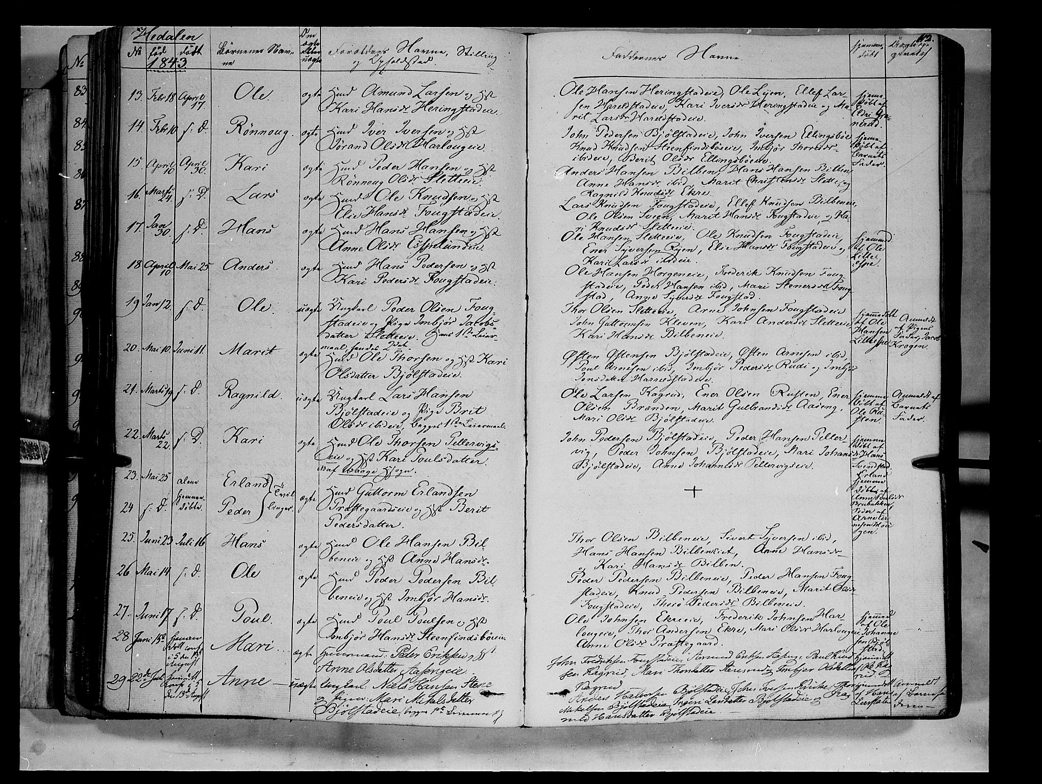 Vågå prestekontor, SAH/PREST-076/H/Ha/Haa/L0005: Parish register (official) no. 5 /2, 1842-1856, p. 112