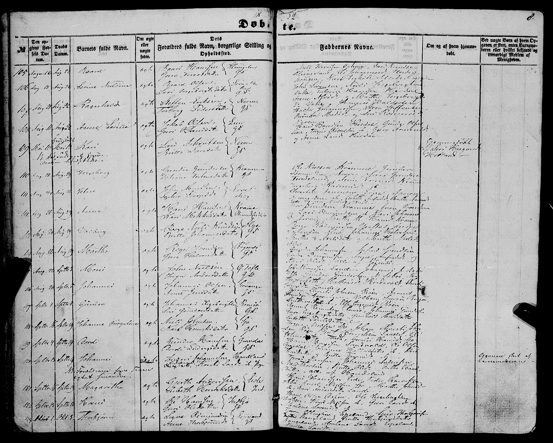 Fjelberg sokneprestembete, AV/SAB-A-75201/H/Haa: Parish register (official) no. A 7, 1851-1867, p. 8