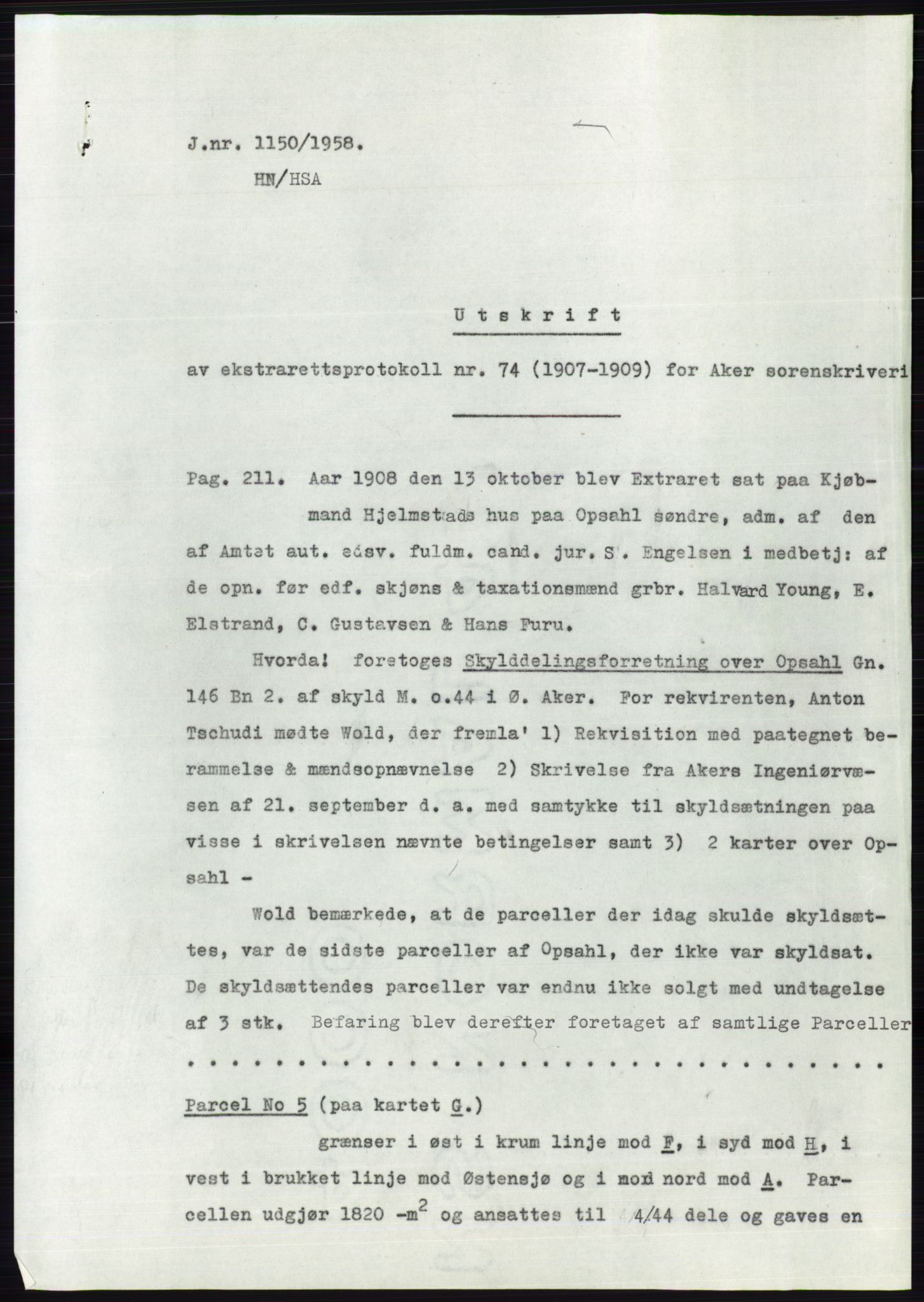 Statsarkivet i Oslo, SAO/A-10621/Z/Zd/L0009: Avskrifter, j.nr 1102-1439/1958 og 2-741/1959, 1958-1959, p. 17