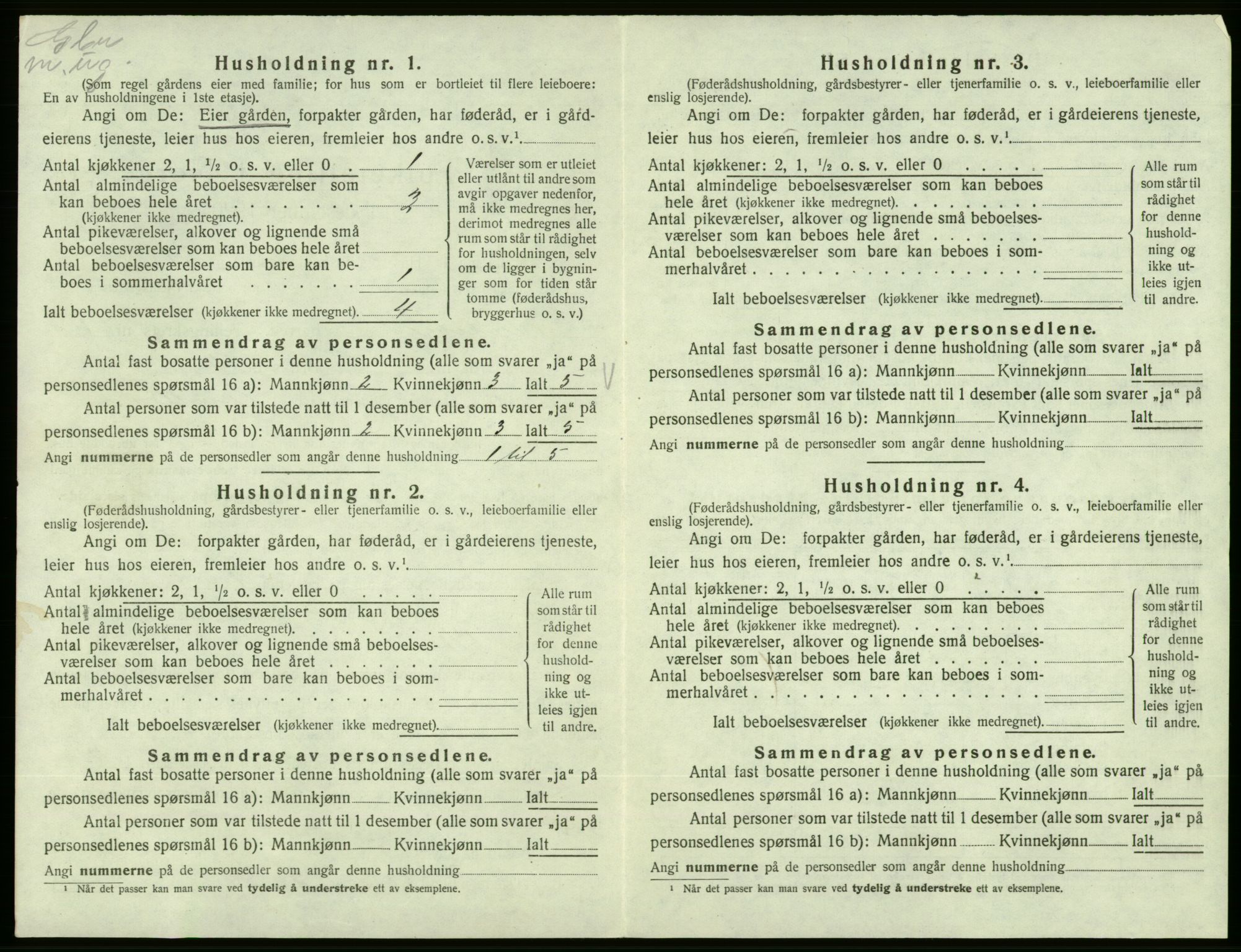 SAB, 1920 census for Vikebygd, 1920, p. 89