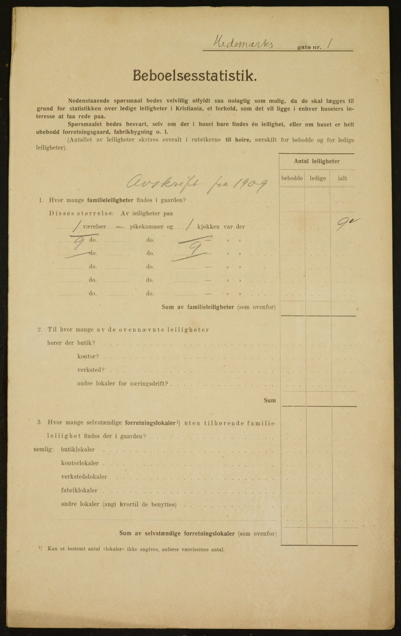 OBA, Municipal Census 1910 for Kristiania, 1910, p. 34574