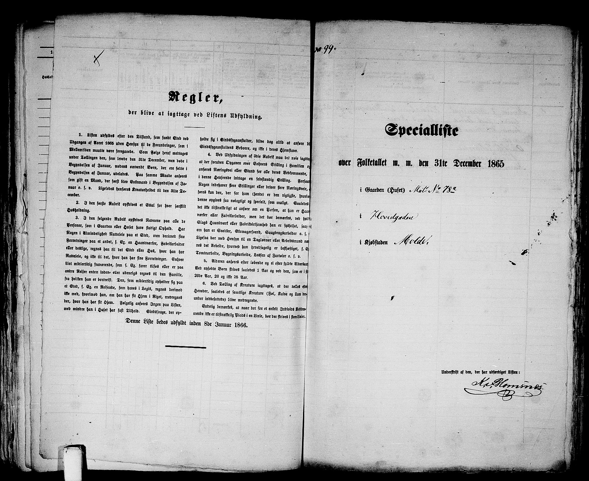 RA, 1865 census for Molde, 1865, p. 208